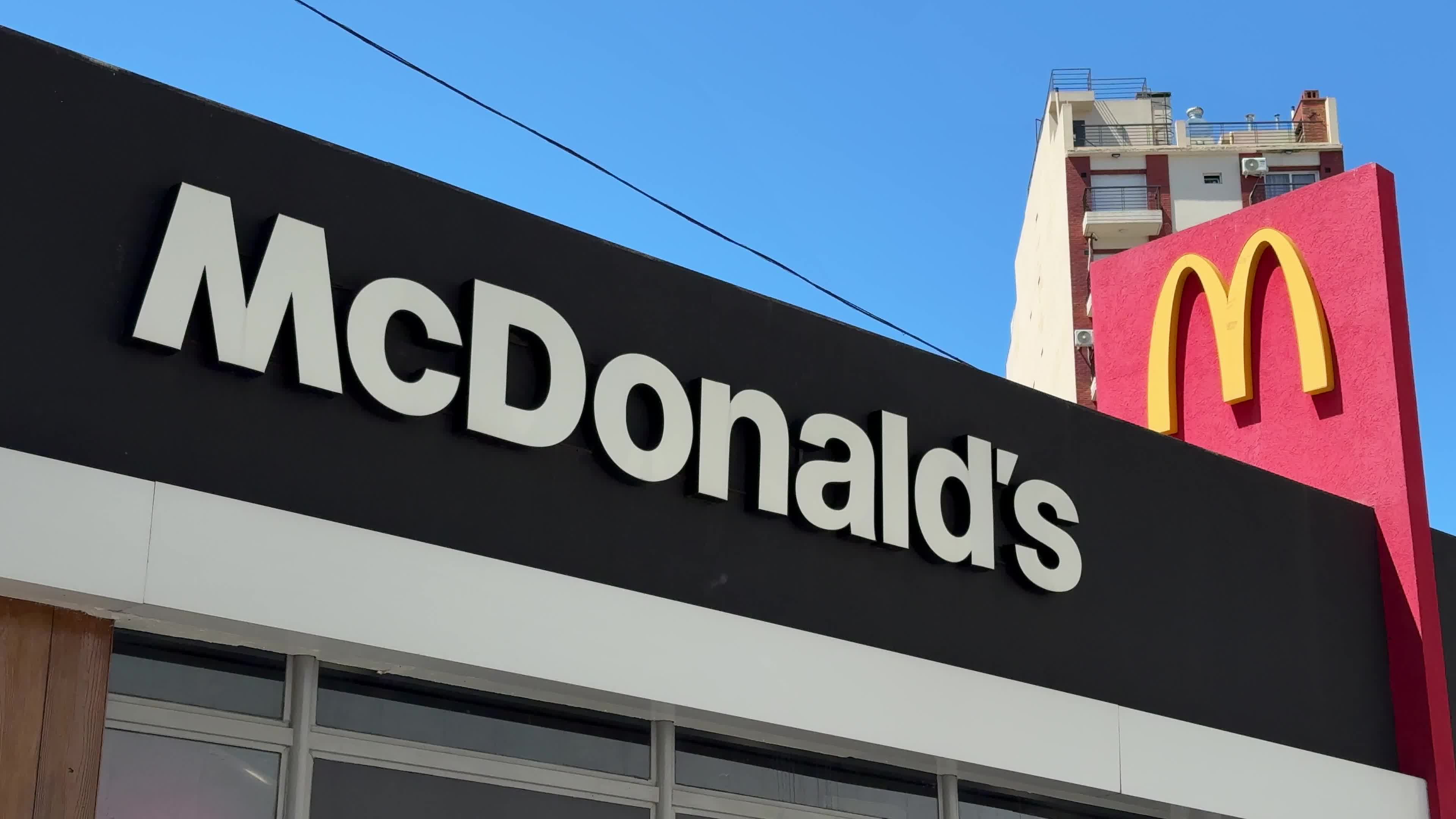 McDonald's building in Buenos Aires, Argentina on October 26, 2024