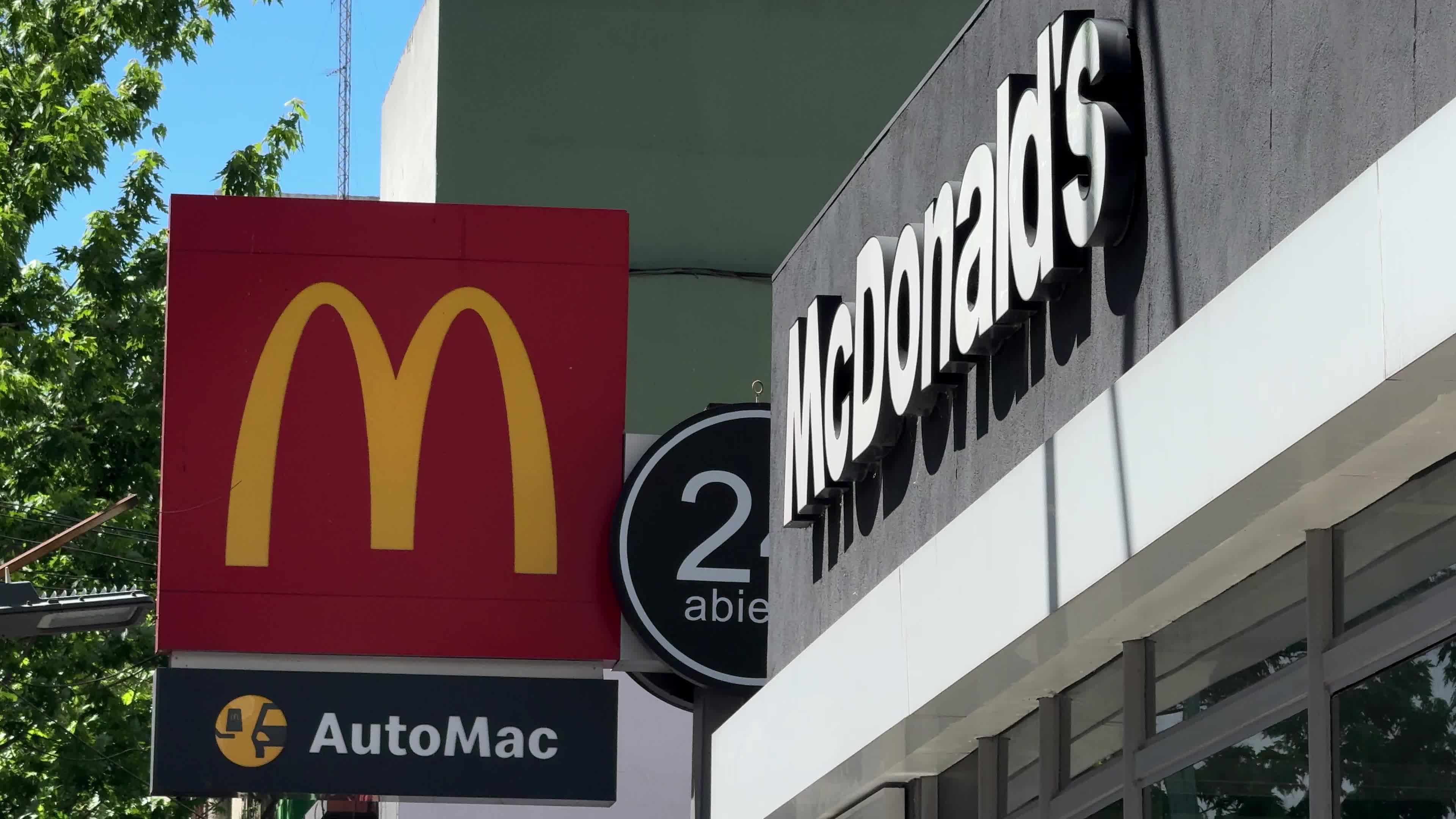 McDonald's building in Buenos Aires, Argentina on October 26, 2024