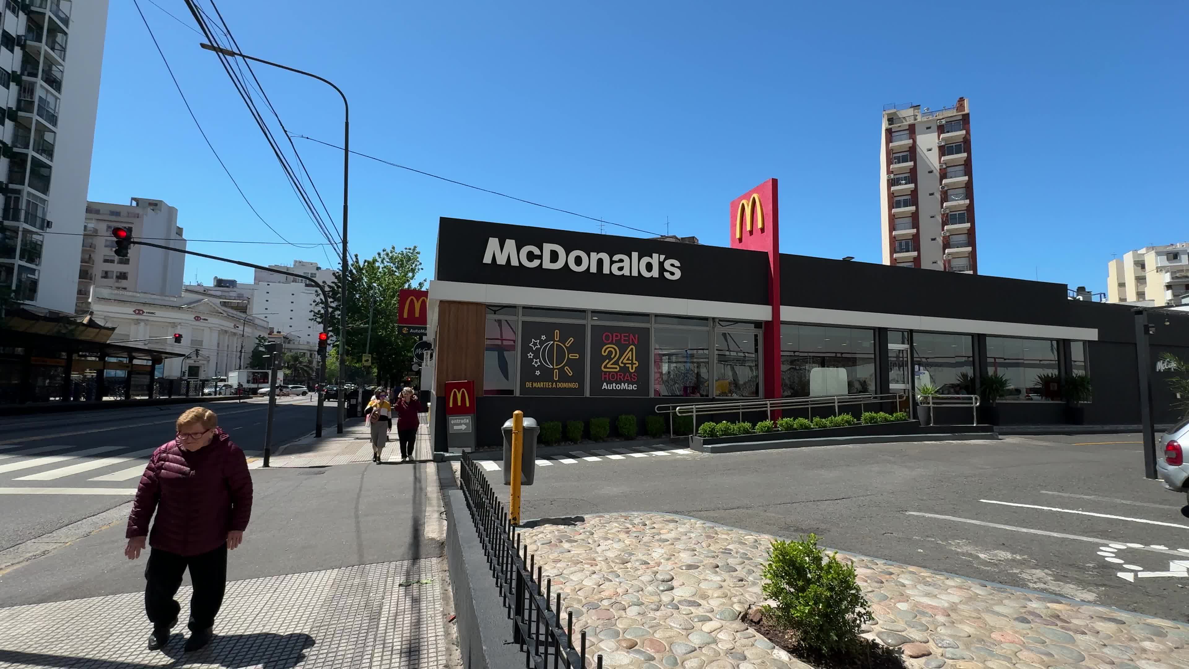 McDonald's building in Buenos Aires, Argentina on October 26, 2024