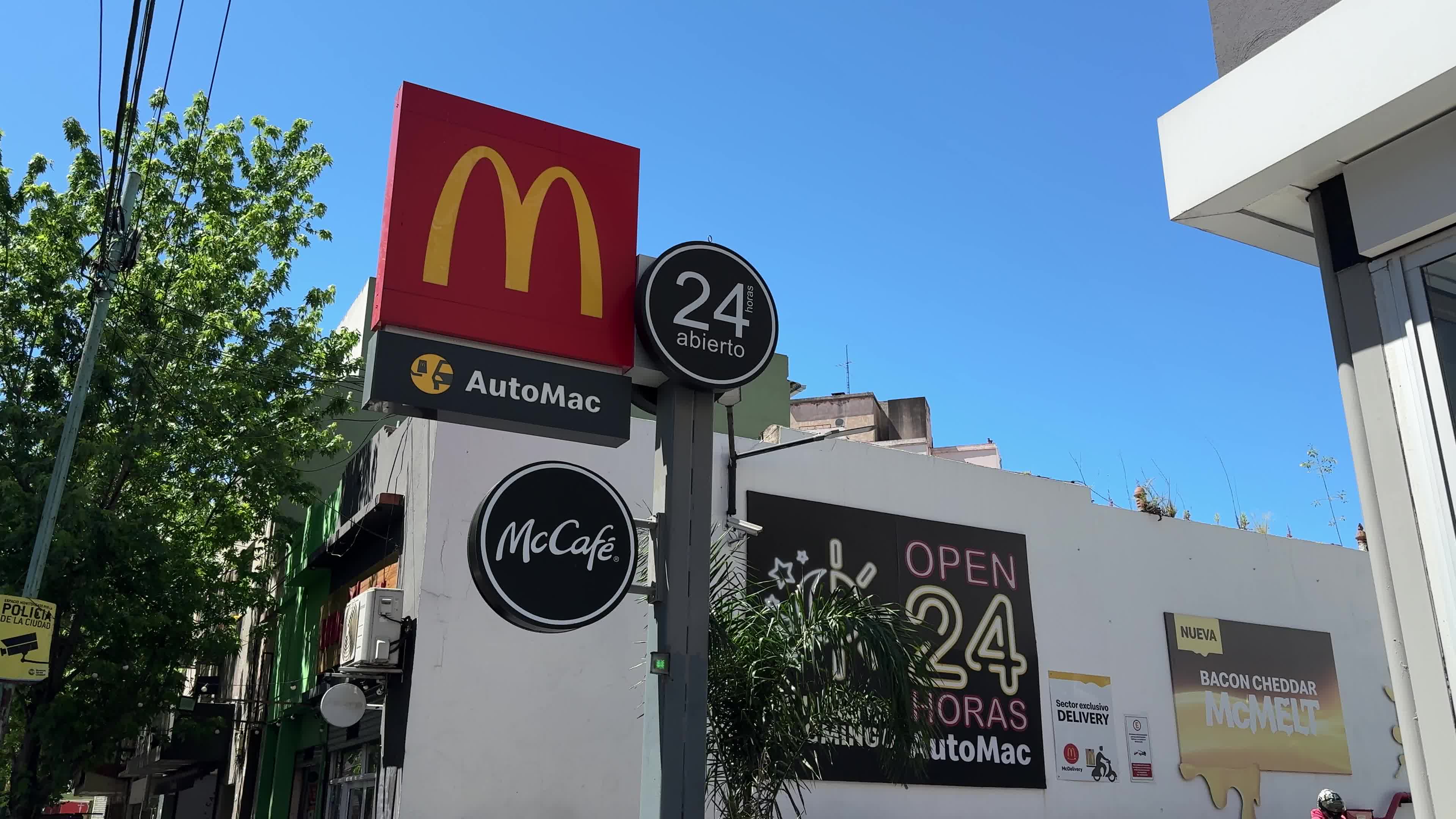 McDonald's building in Buenos Aires, Argentina on October 26, 2024