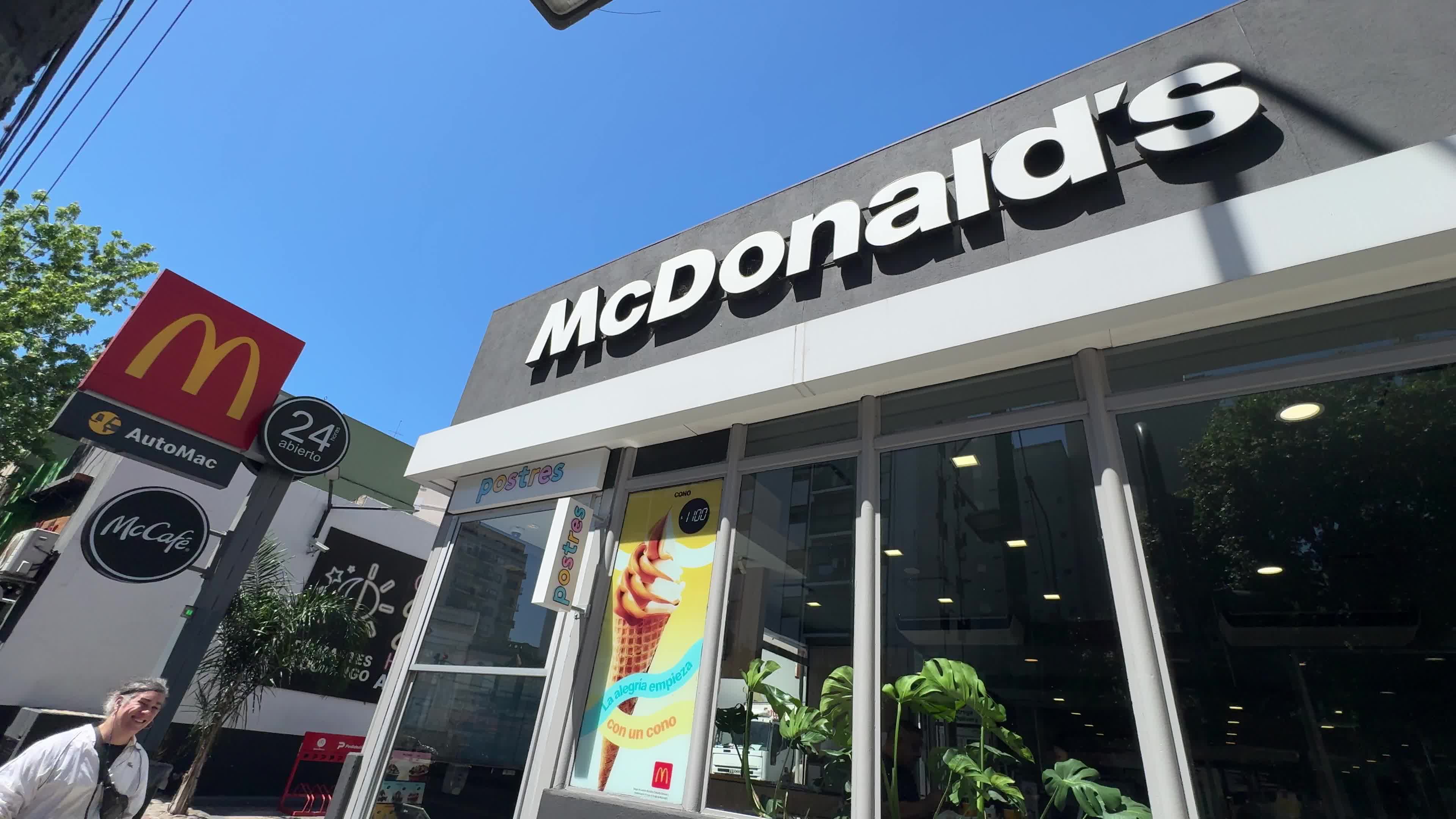 McDonald's building in Buenos Aires, Argentina on October 26, 2024