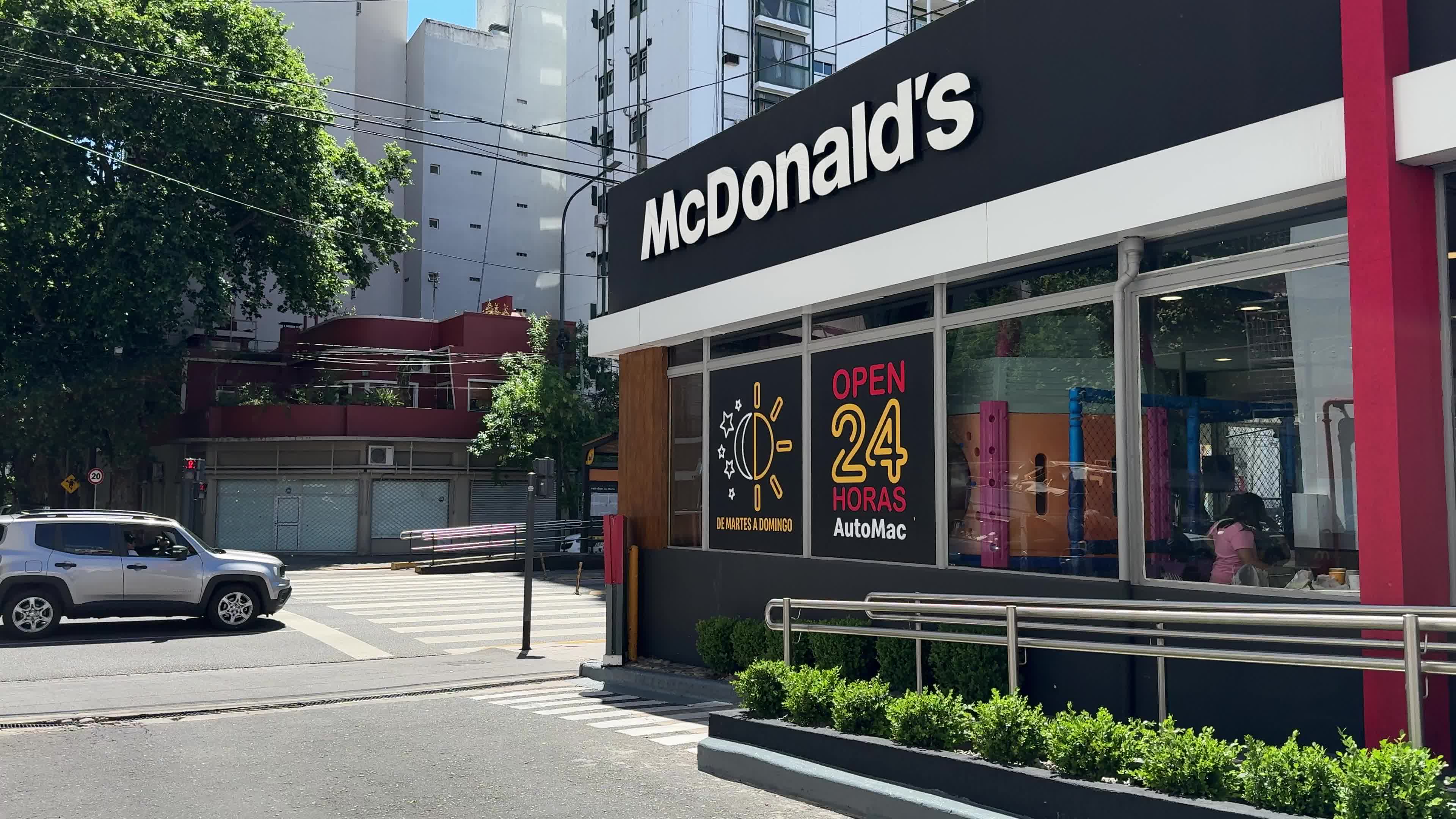 McDonald's building in Buenos Aires, Argentina on October 26, 2024