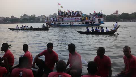 Traditional Boat Race in Dhaka