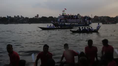 Traditional Boat Race in Dhaka