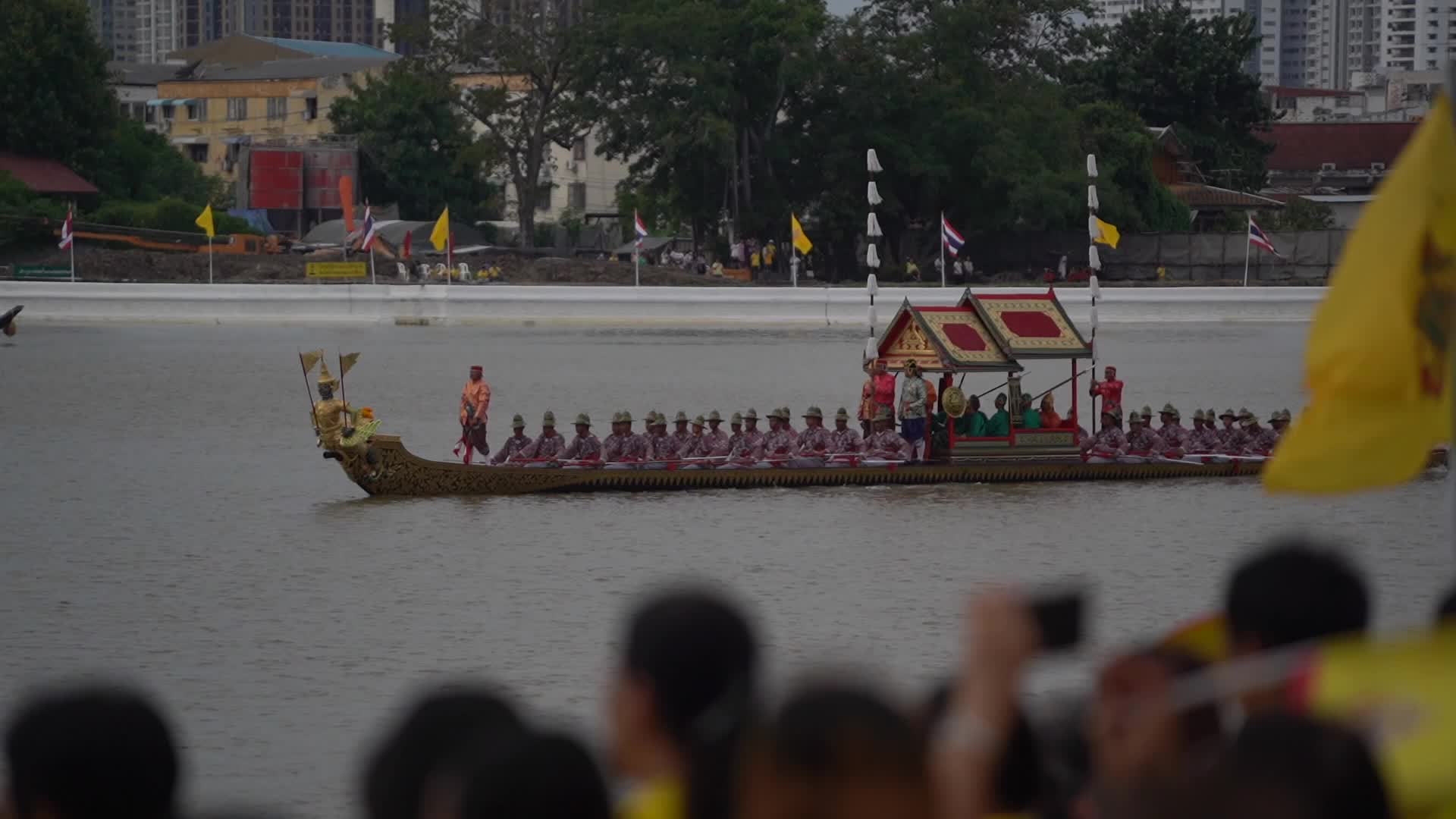 The Royal Barge Procession in Bangkok.