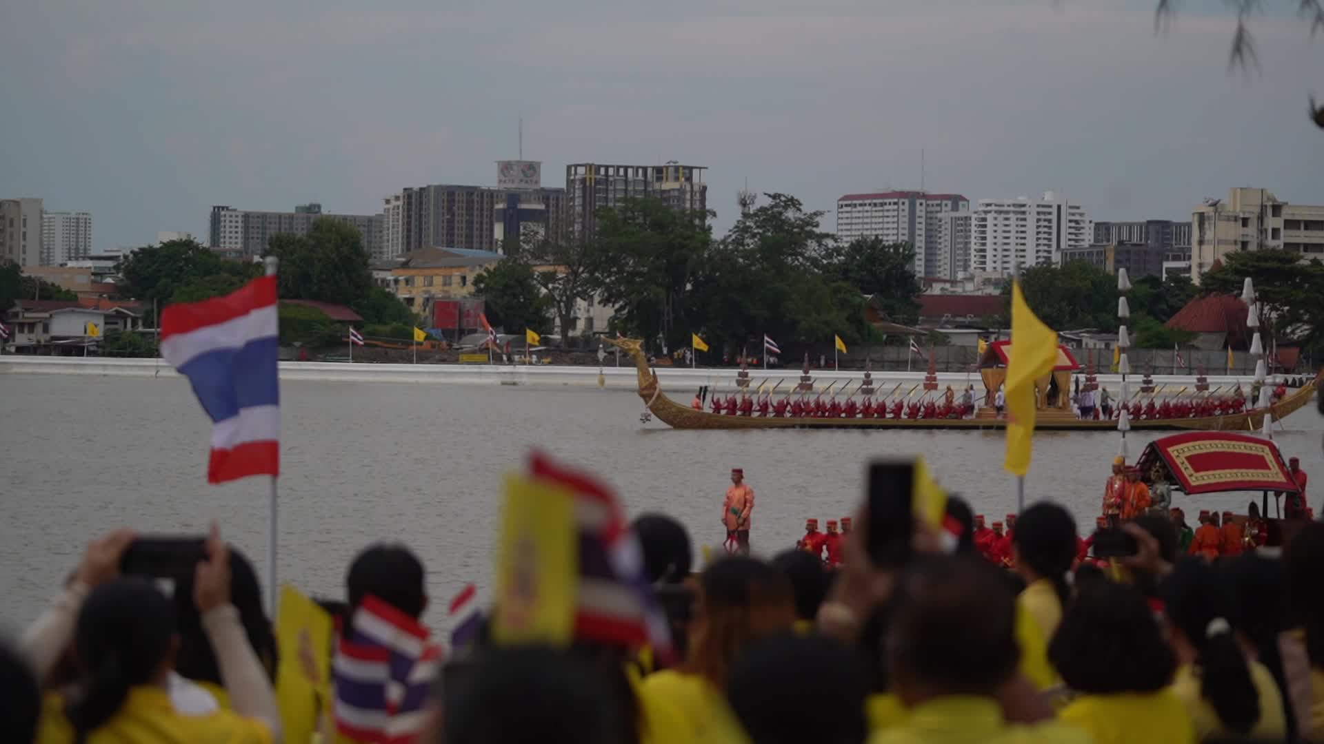 The Royal Barge Procession in Bangkok.