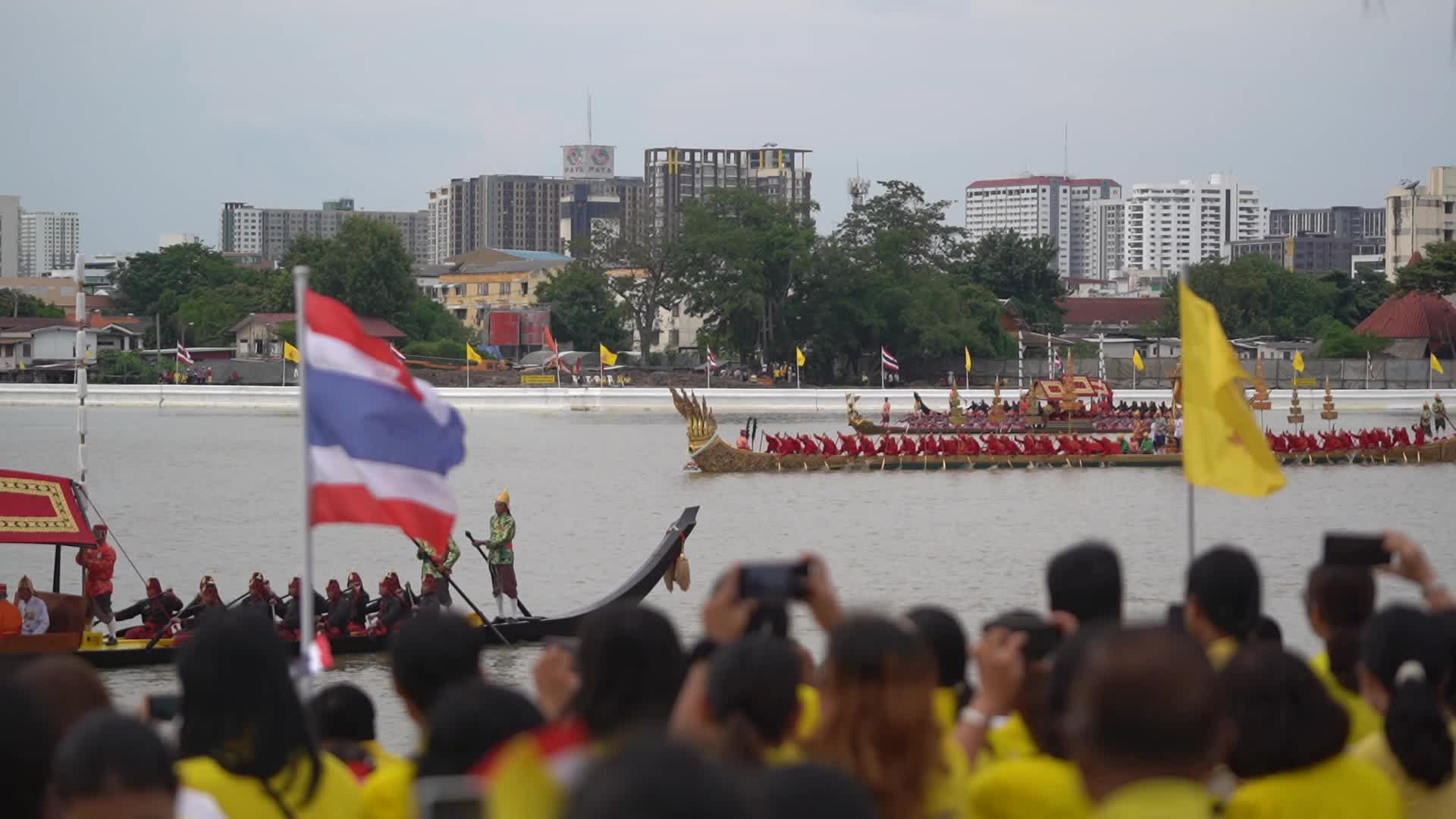The Royal Barge Procession in Bangkok.