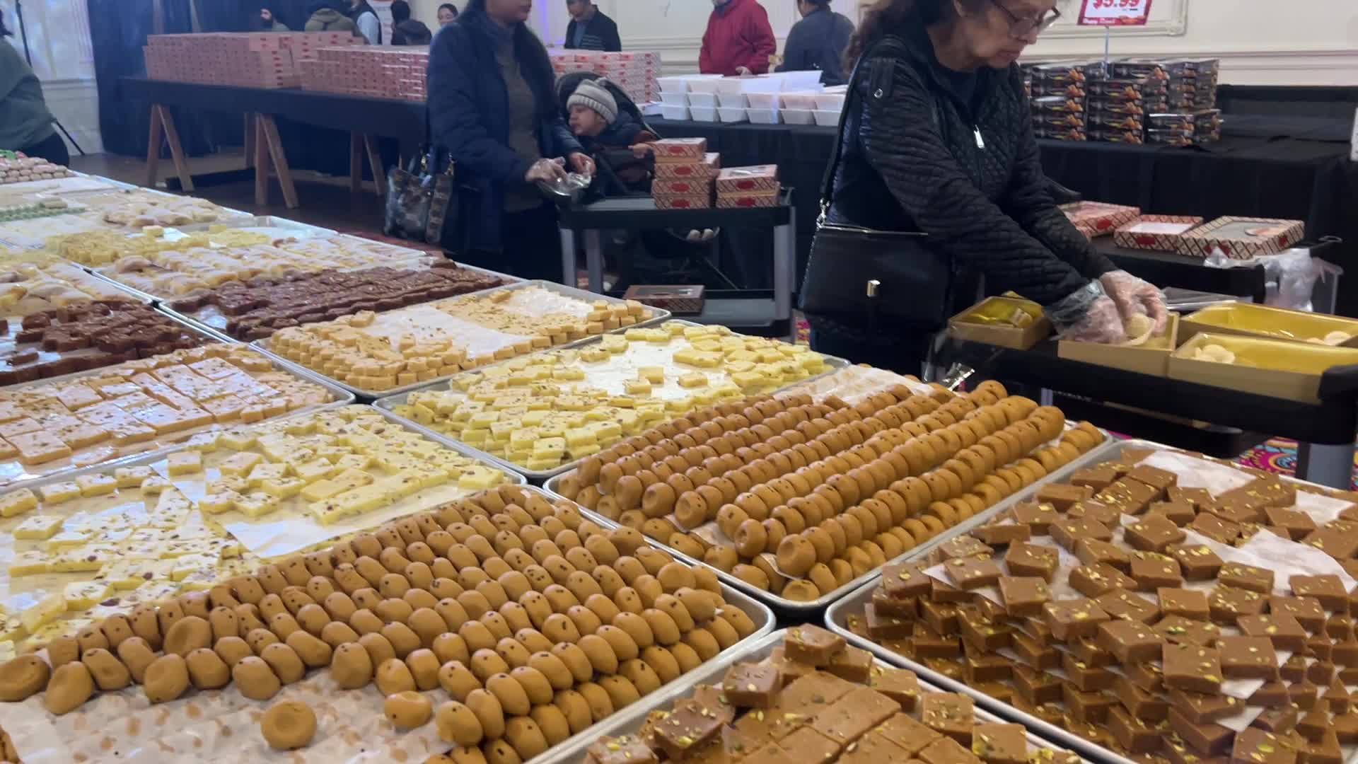 Traditional Indian sweets for the festival of Diwali