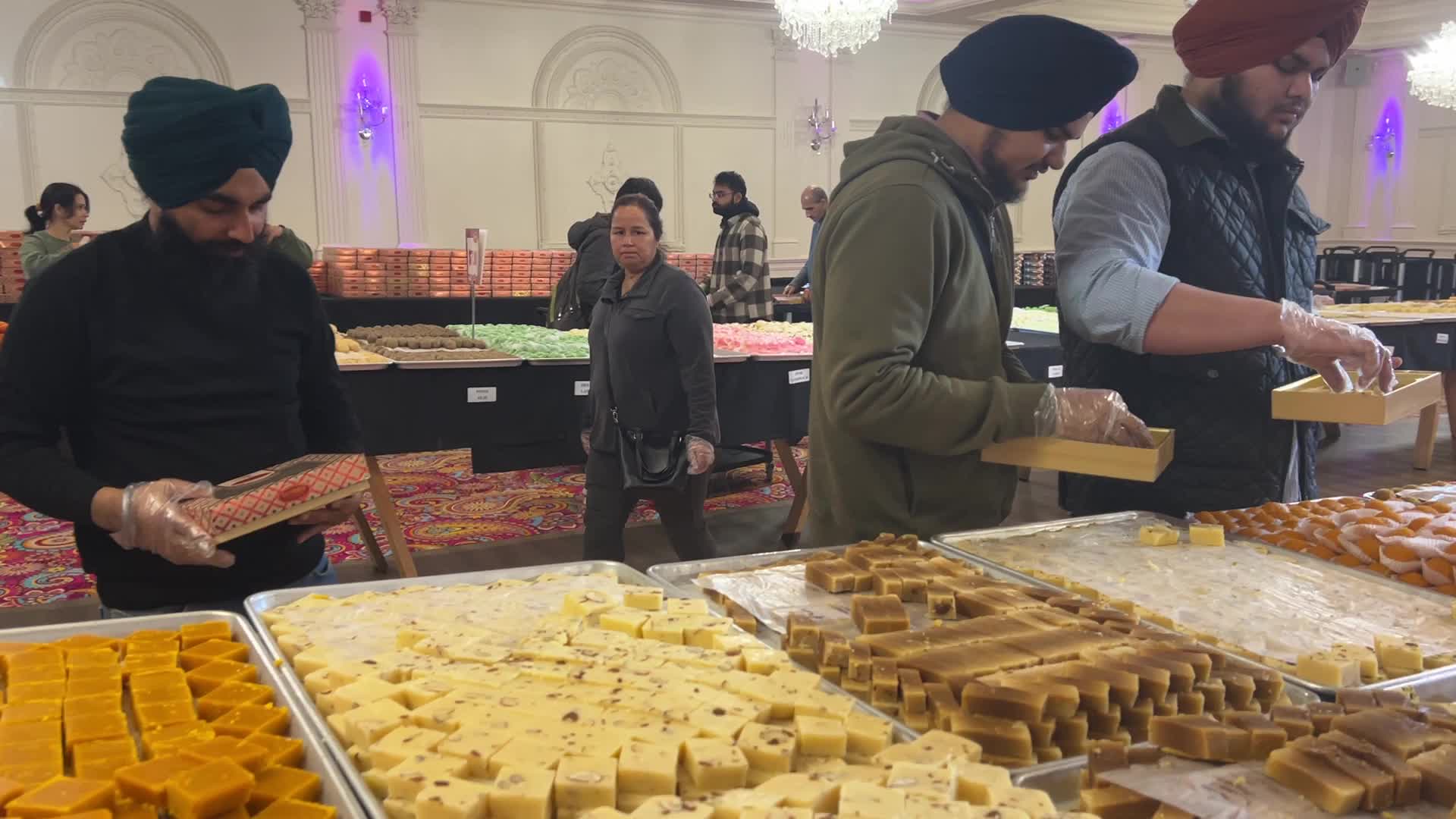 Traditional Indian sweets for the festival of Diwali