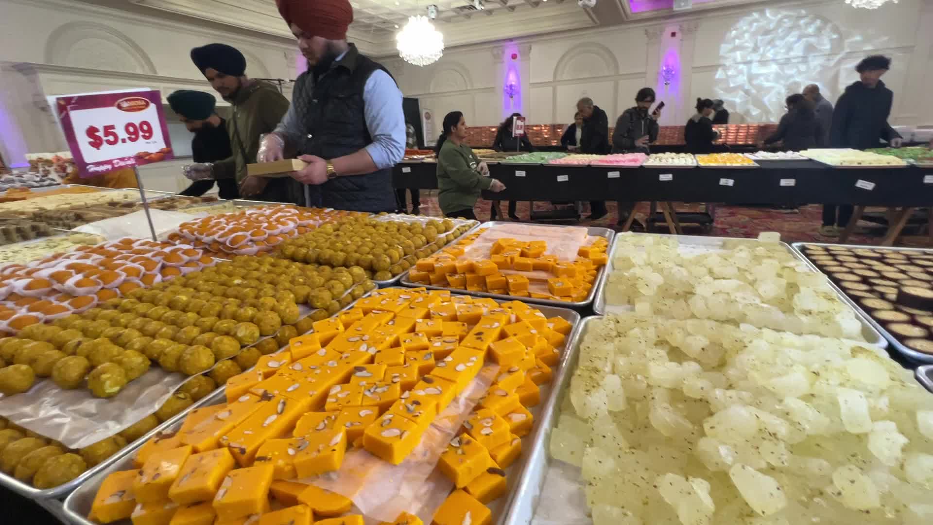 Traditional Indian sweets for the festival of Diwali