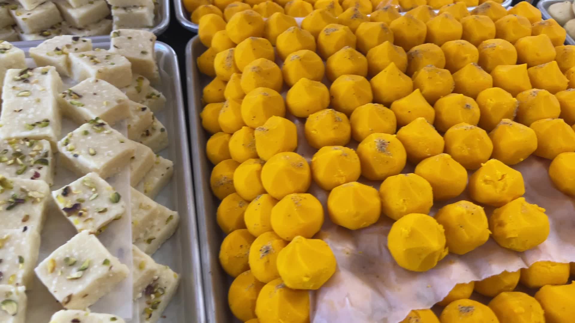 Traditional Indian sweets for the festival of Diwali