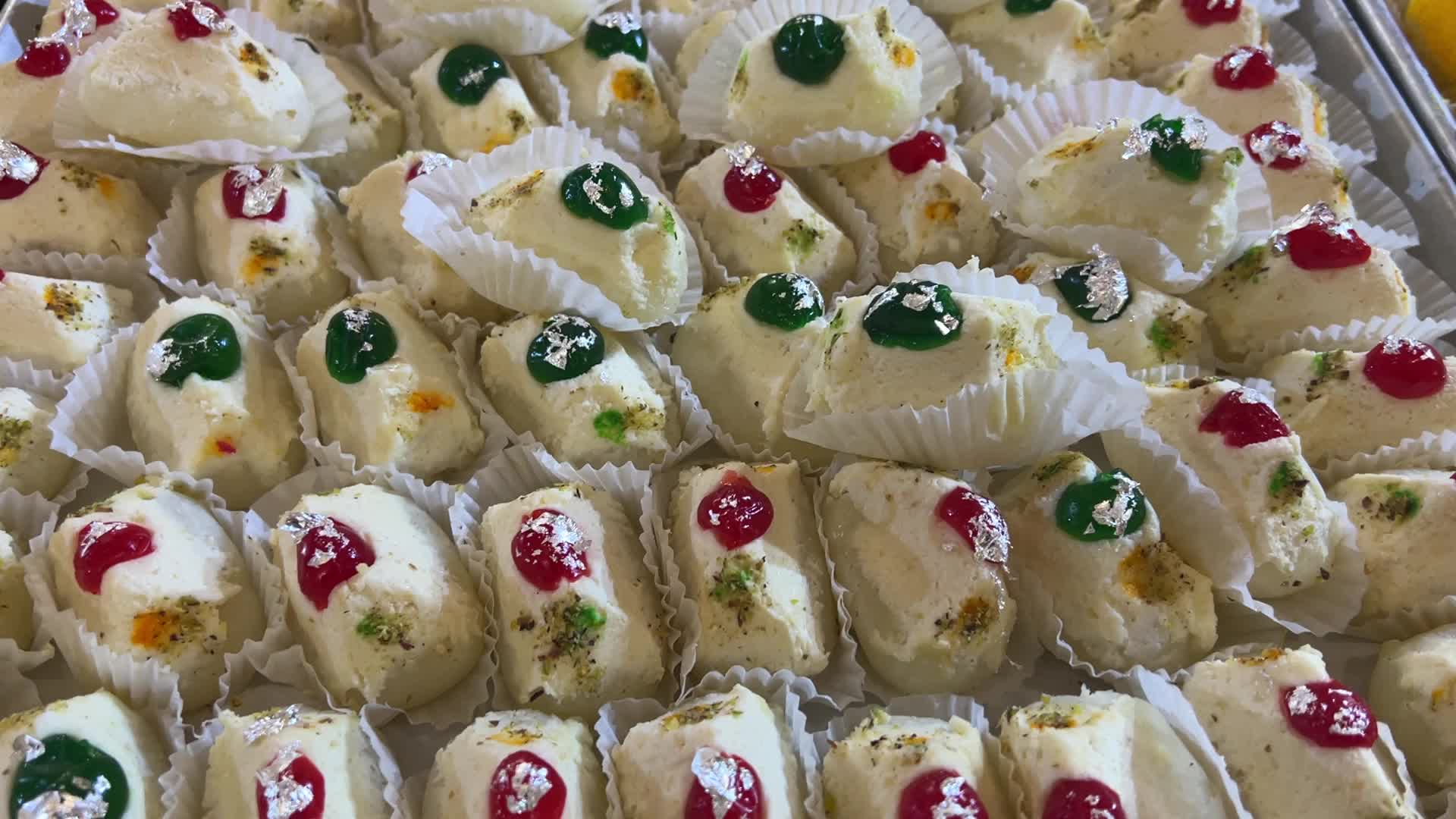 Traditional Indian sweets for the festival of Diwali