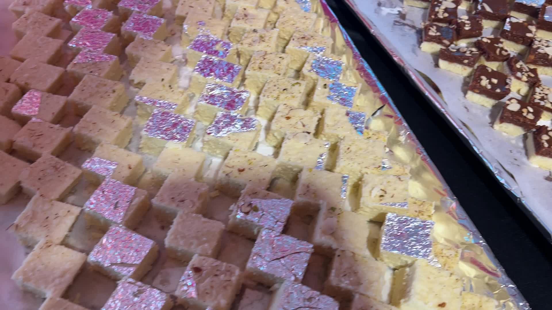 Traditional Indian sweets for the festival of Diwali