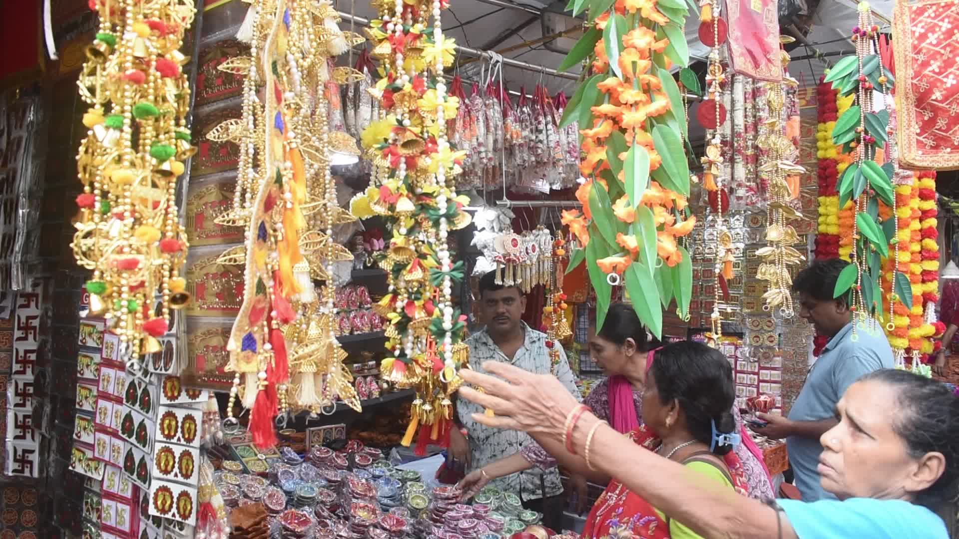 Diwali Market in Kolkata, India