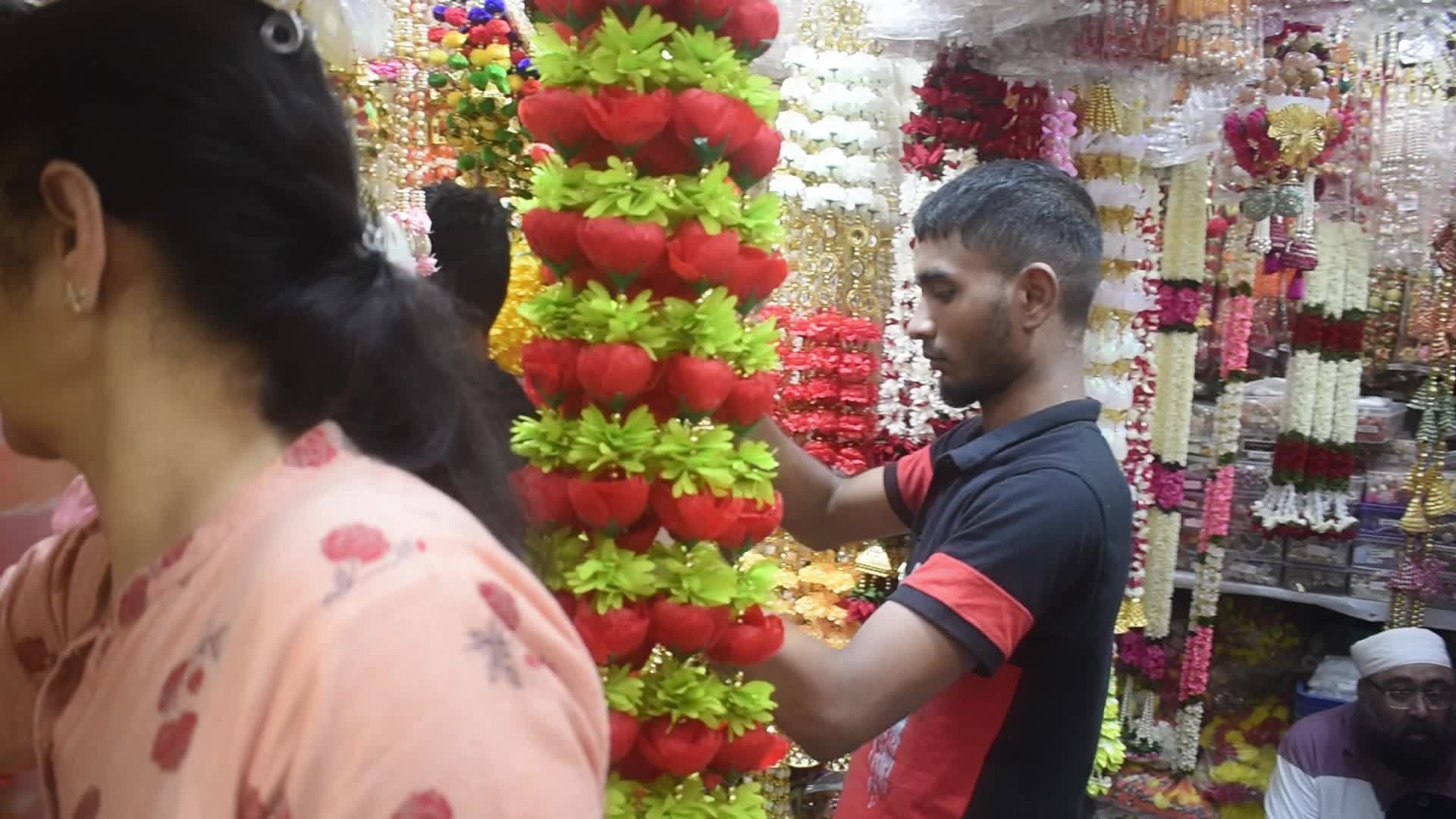 Diwali Market in Kolkata, India