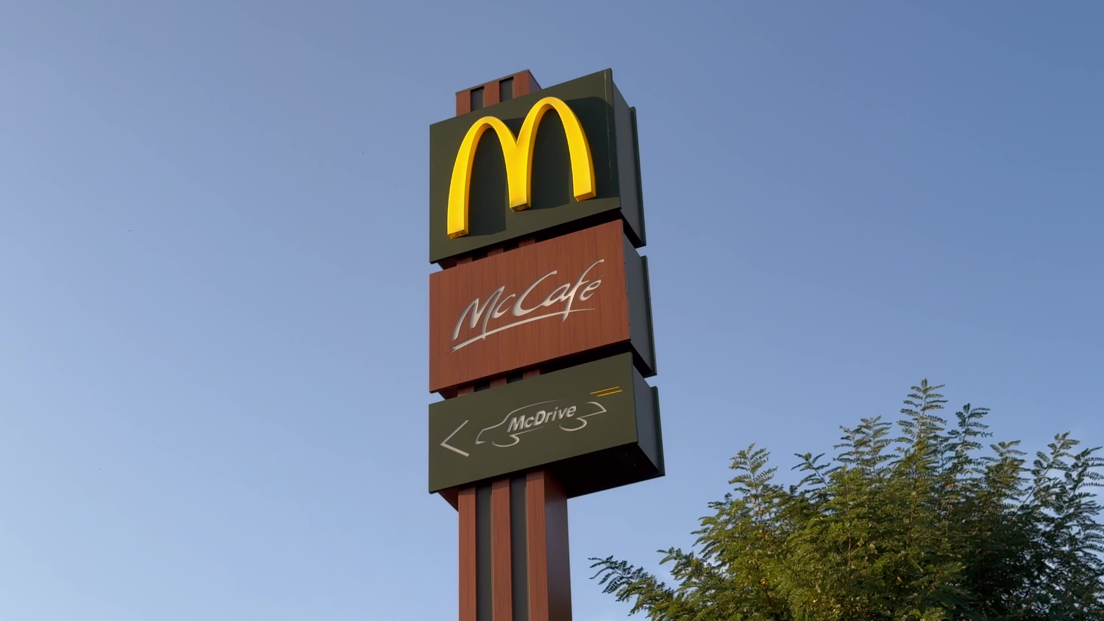 General View of Mc Donald in Bracciano, a small city in ountryside near Rome