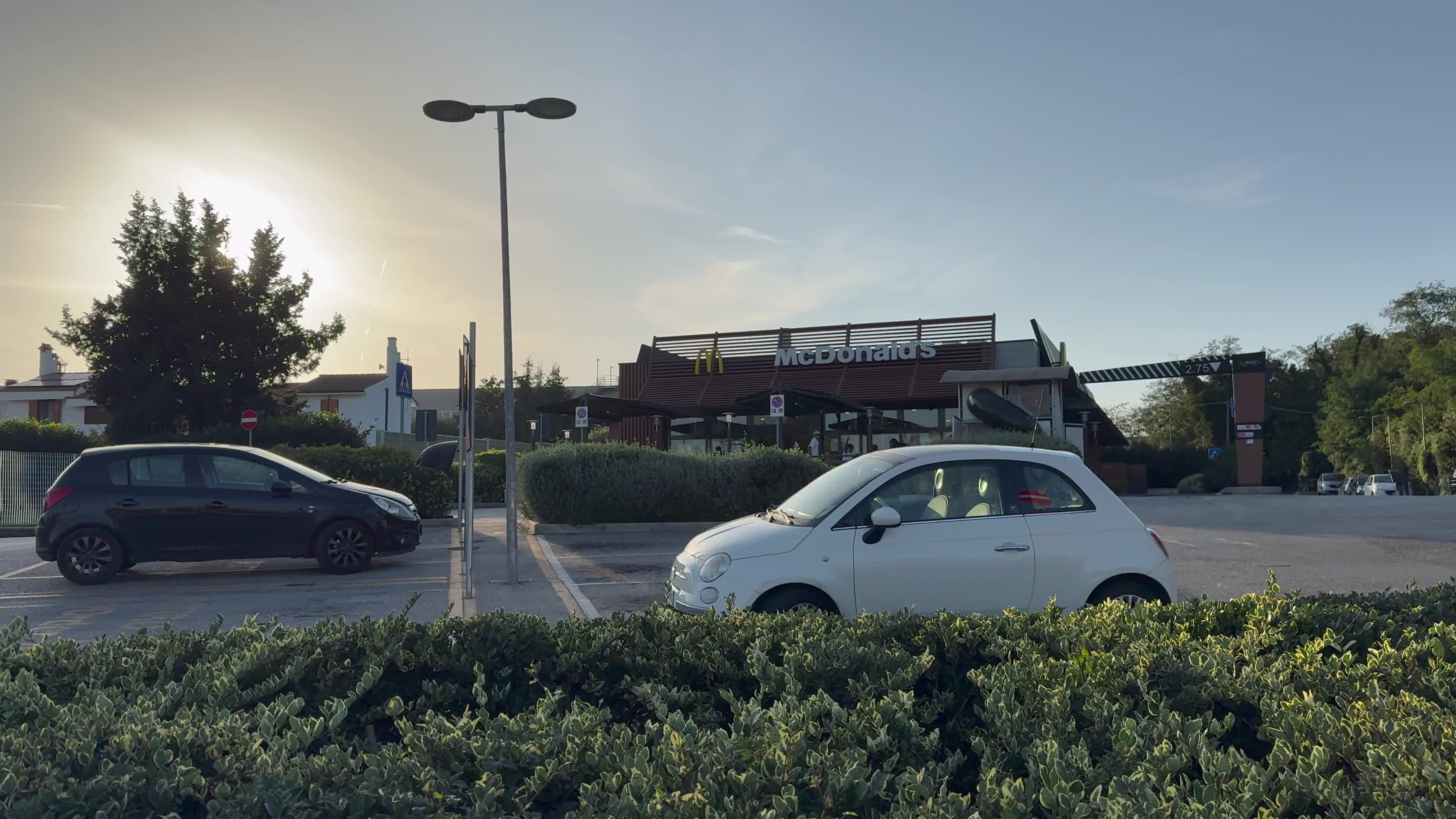 General View of Mc Donald in Bracciano, a small city in ountryside near Rome