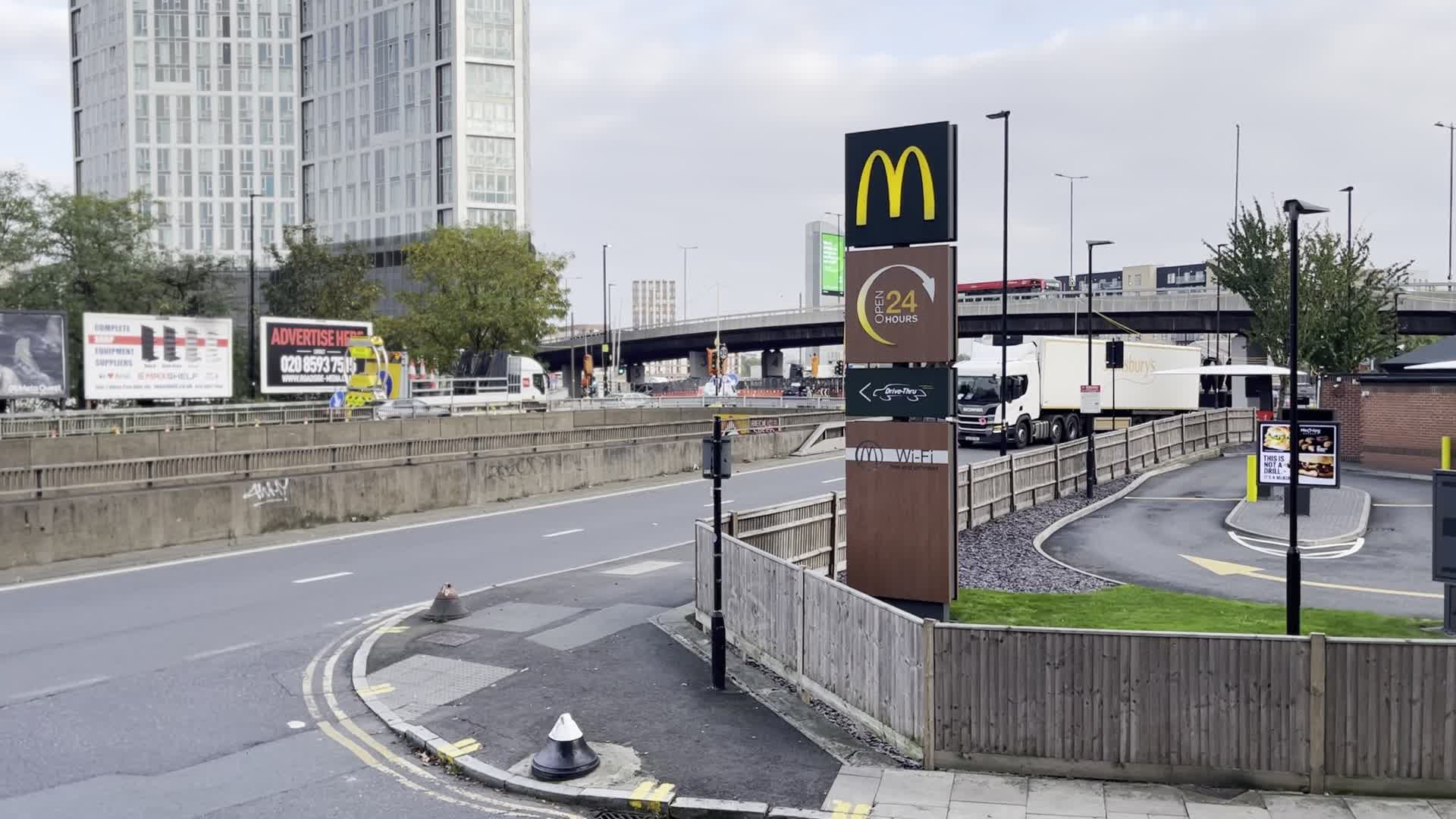 External view of Mcdonal's Outlet