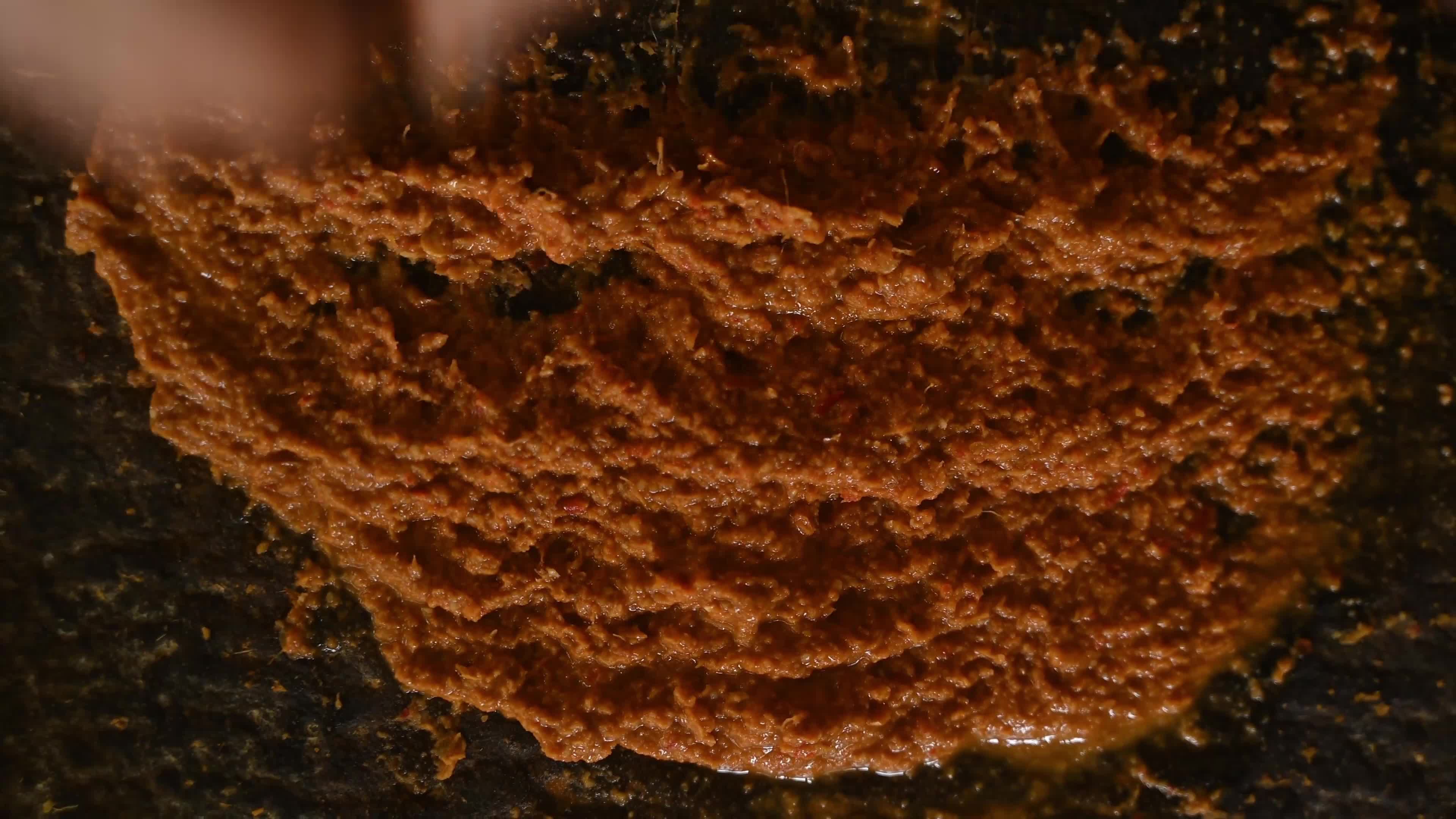 Traditional Indian Spice Stone Grinding: Handcrafted Stone Process in Household - Culinary Heritage