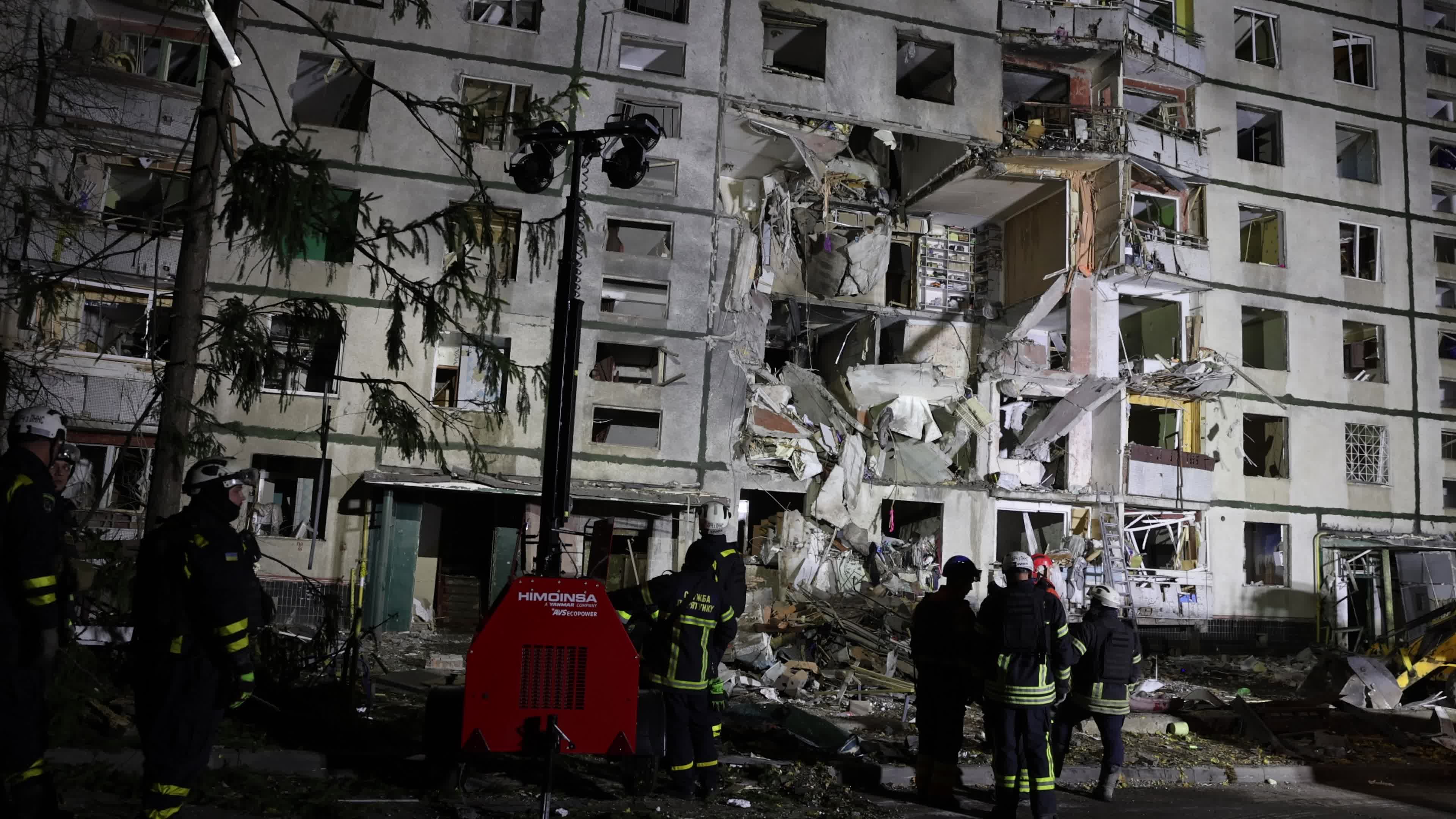 Russian Airstrike in Kharkiv, Ukraine