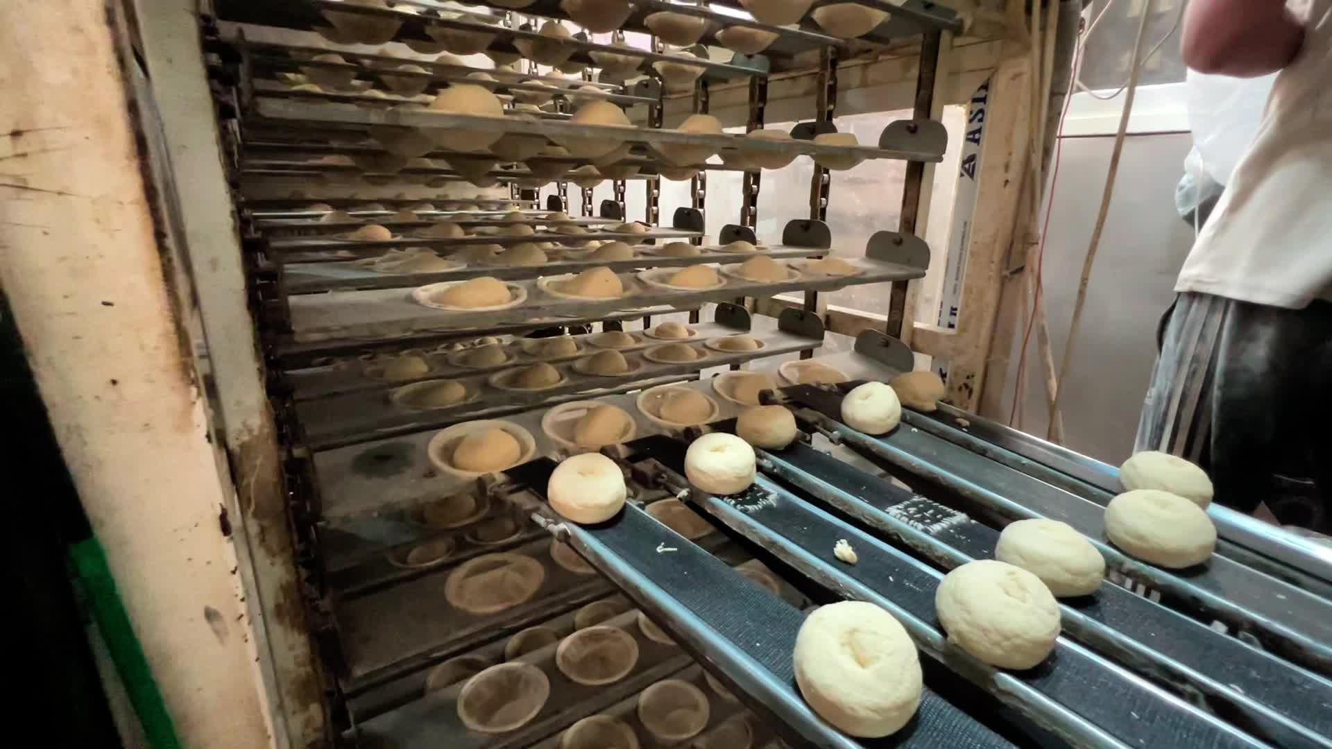 Palestinians Queue for Bread in Khan Yunis Amid Gaza Conflict
