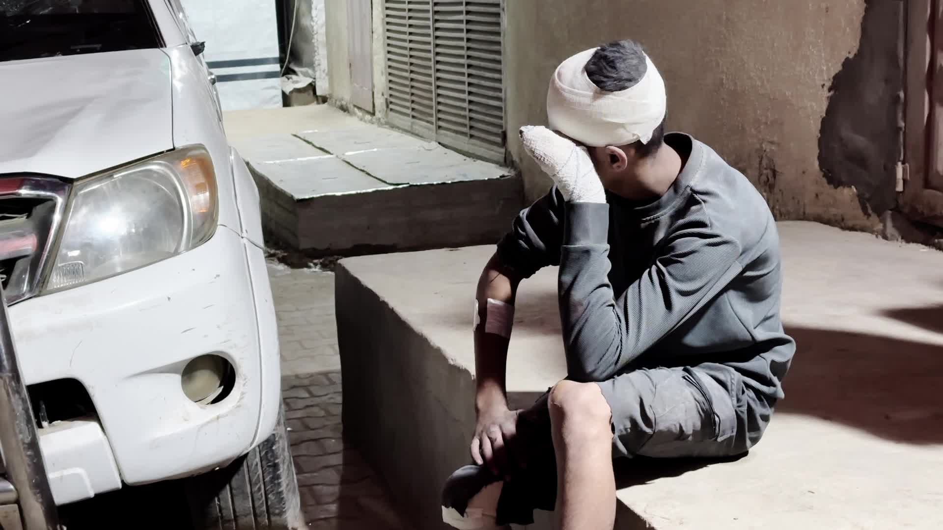 Palestinians Mourn Victims of Israeli Airstrike at al-Aqsa Martyrs Hospital in Central Gaza