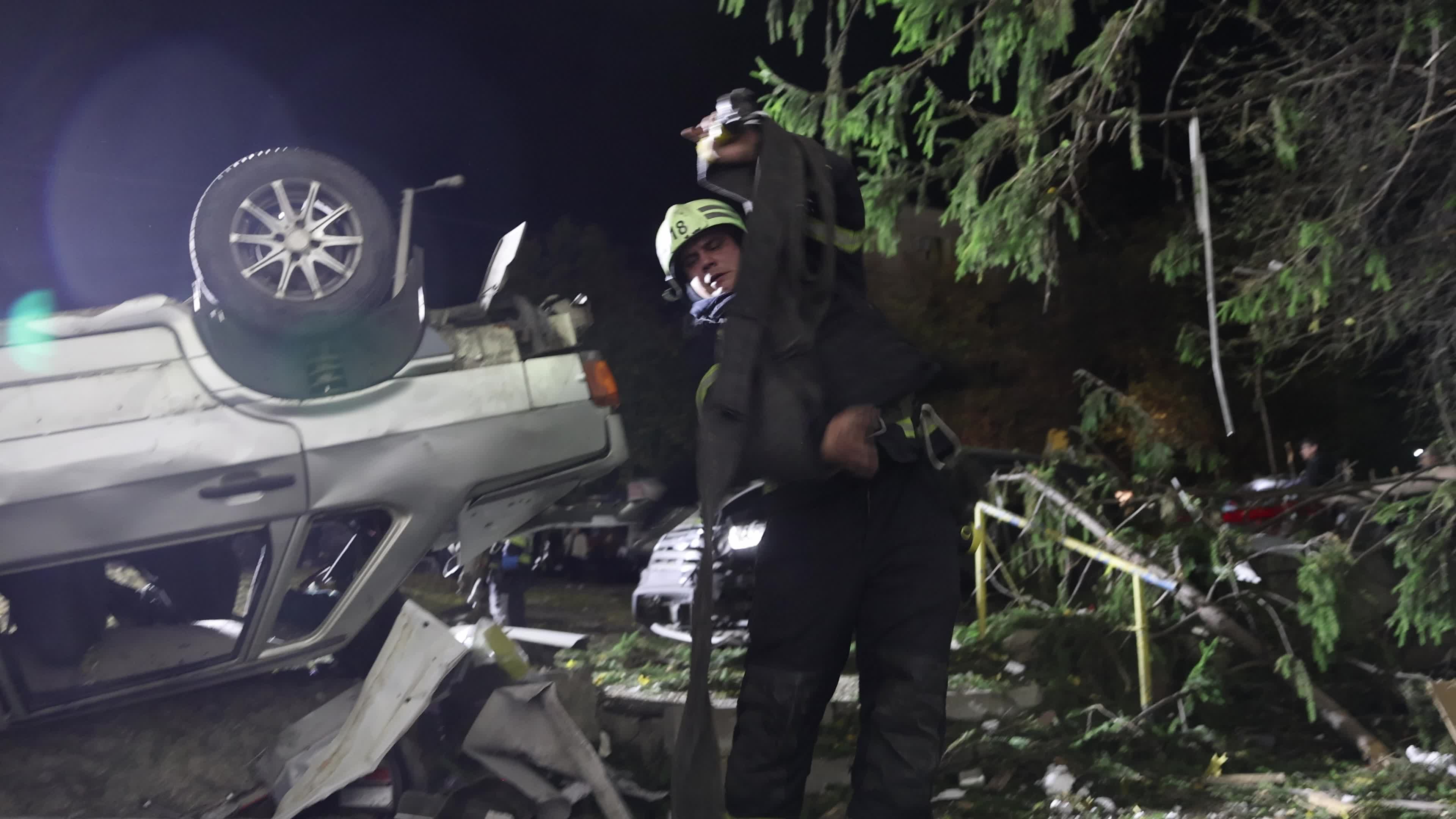 Russian Airstrike in Kharkiv, Ukraine