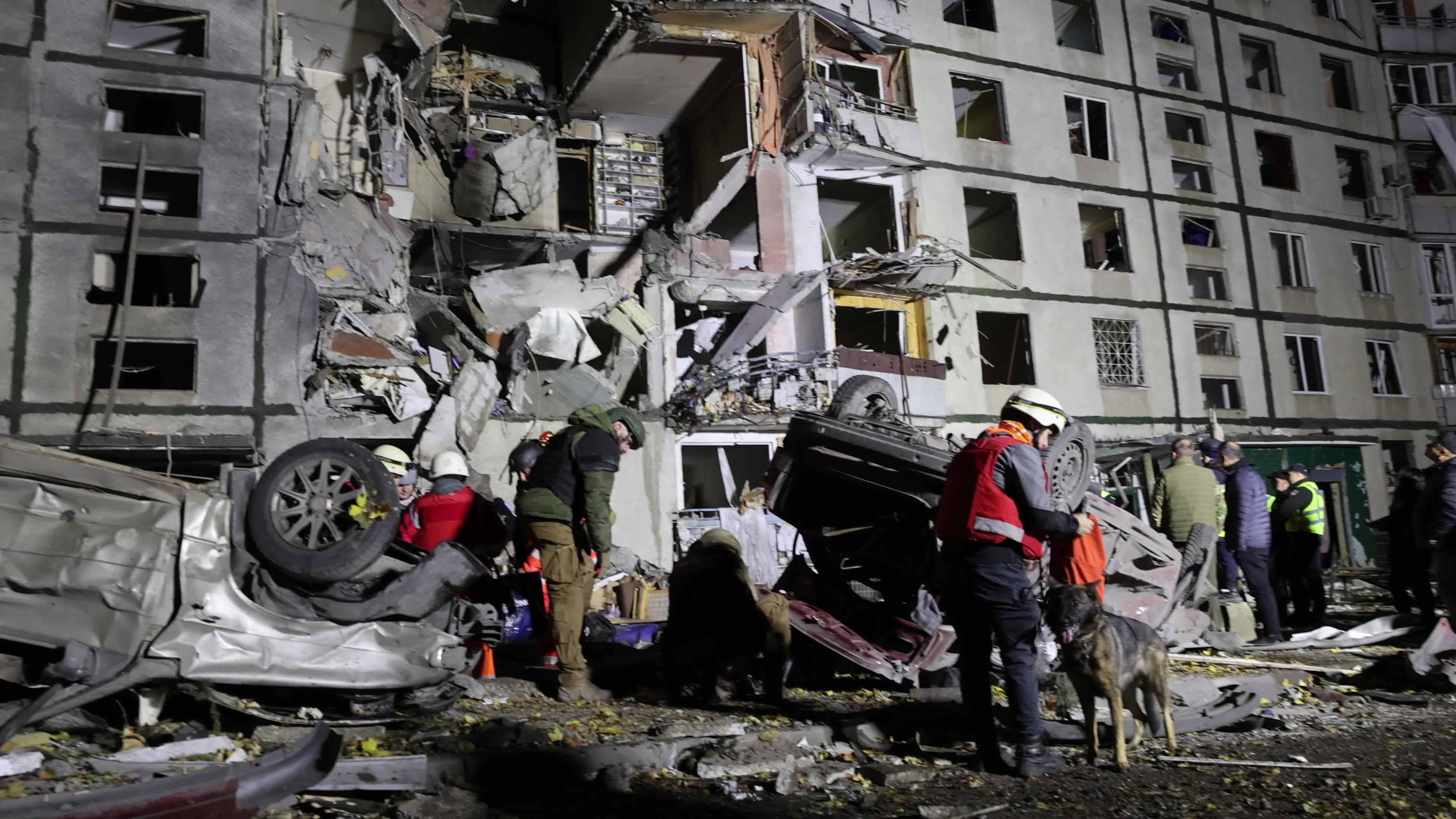 Russian Airstrike in Kharkiv, Ukraine