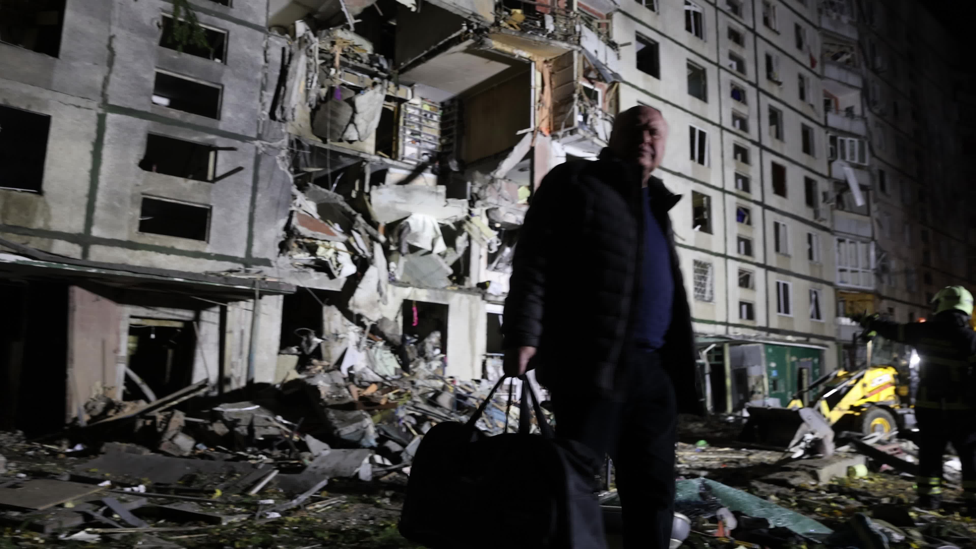 Russian Airstrike in Kharkiv, Ukraine
