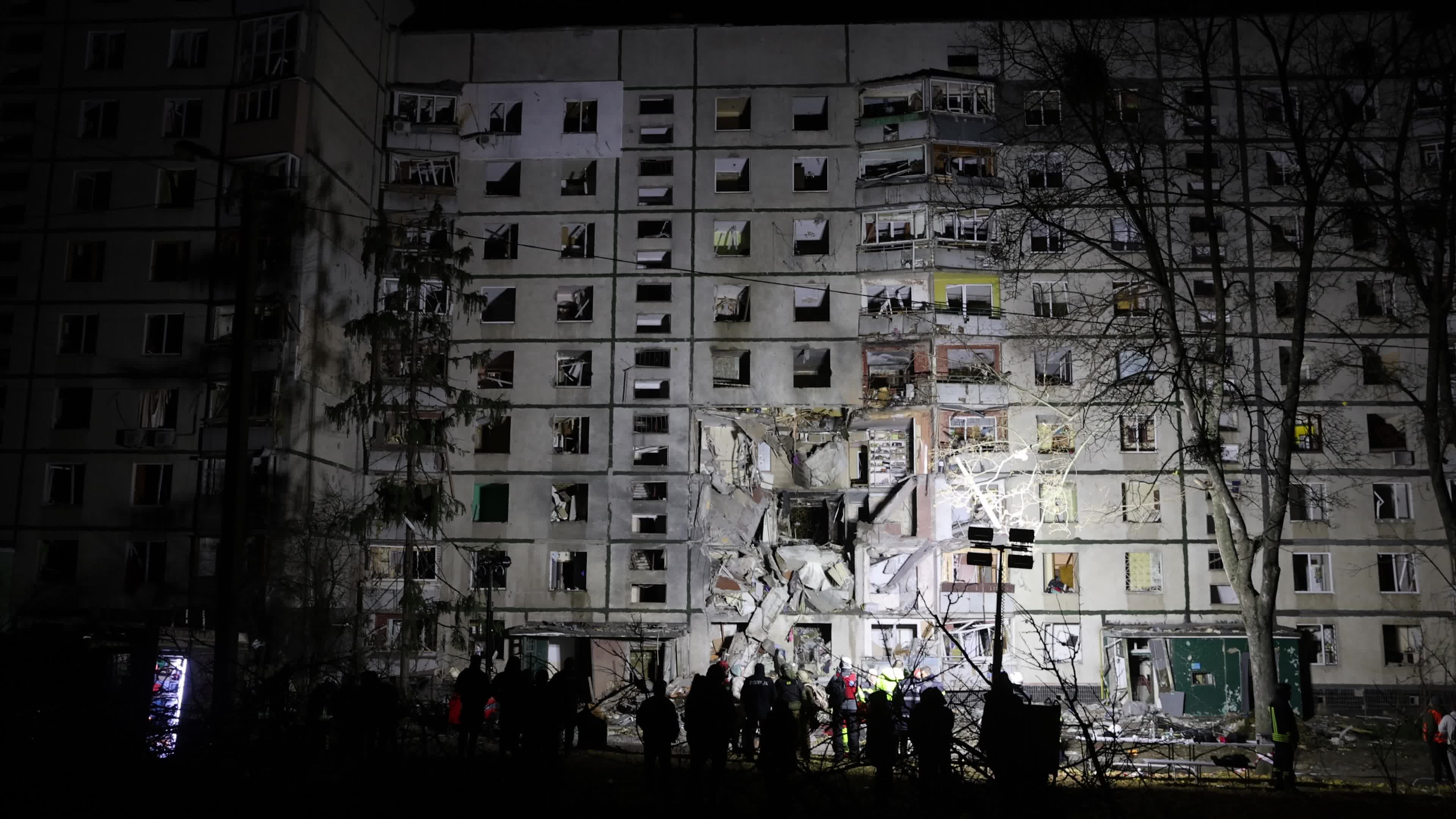 Russian Airstrike in Kharkiv, Ukraine