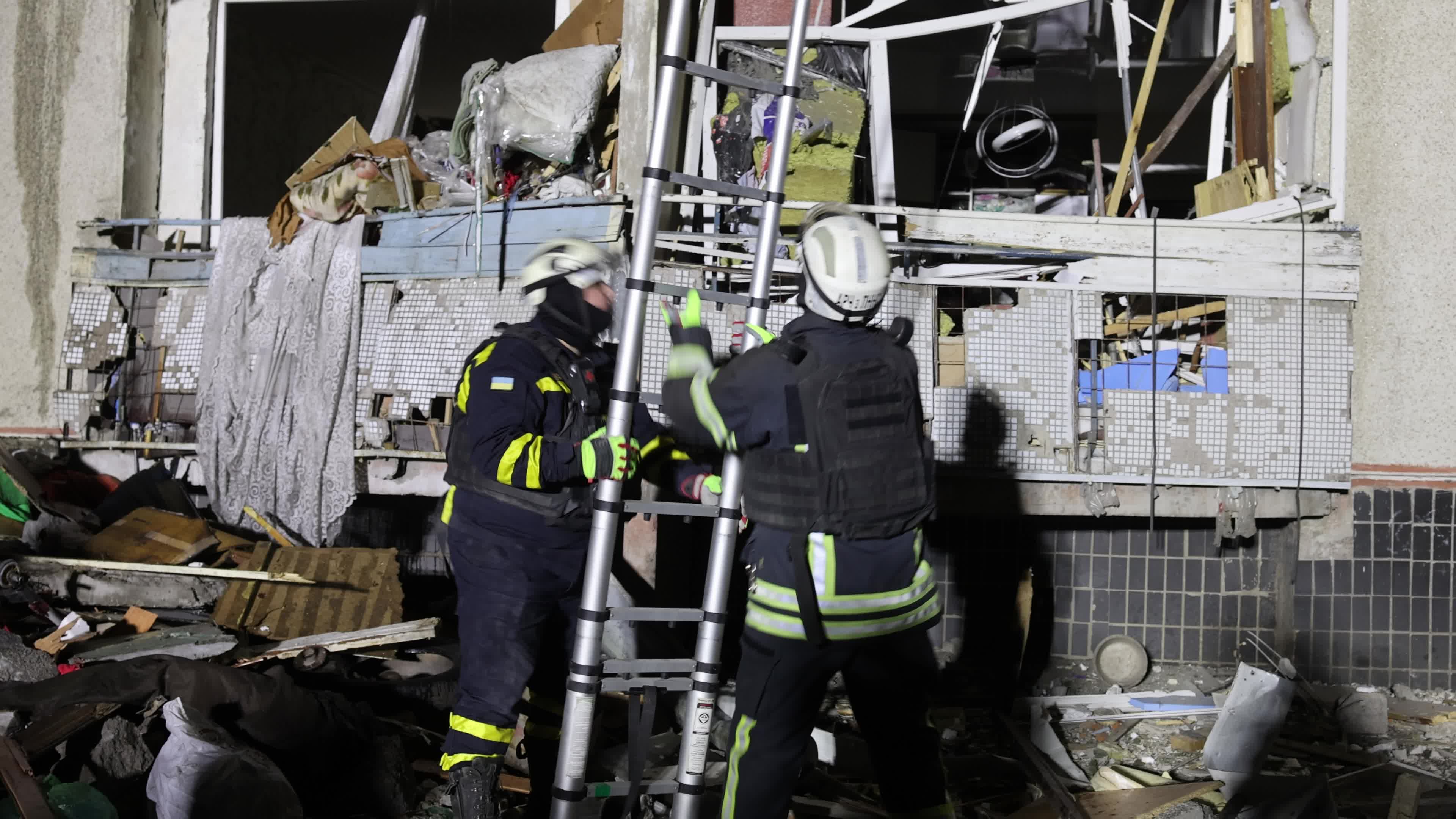 Russian Airstrike in Kharkiv, Ukraine