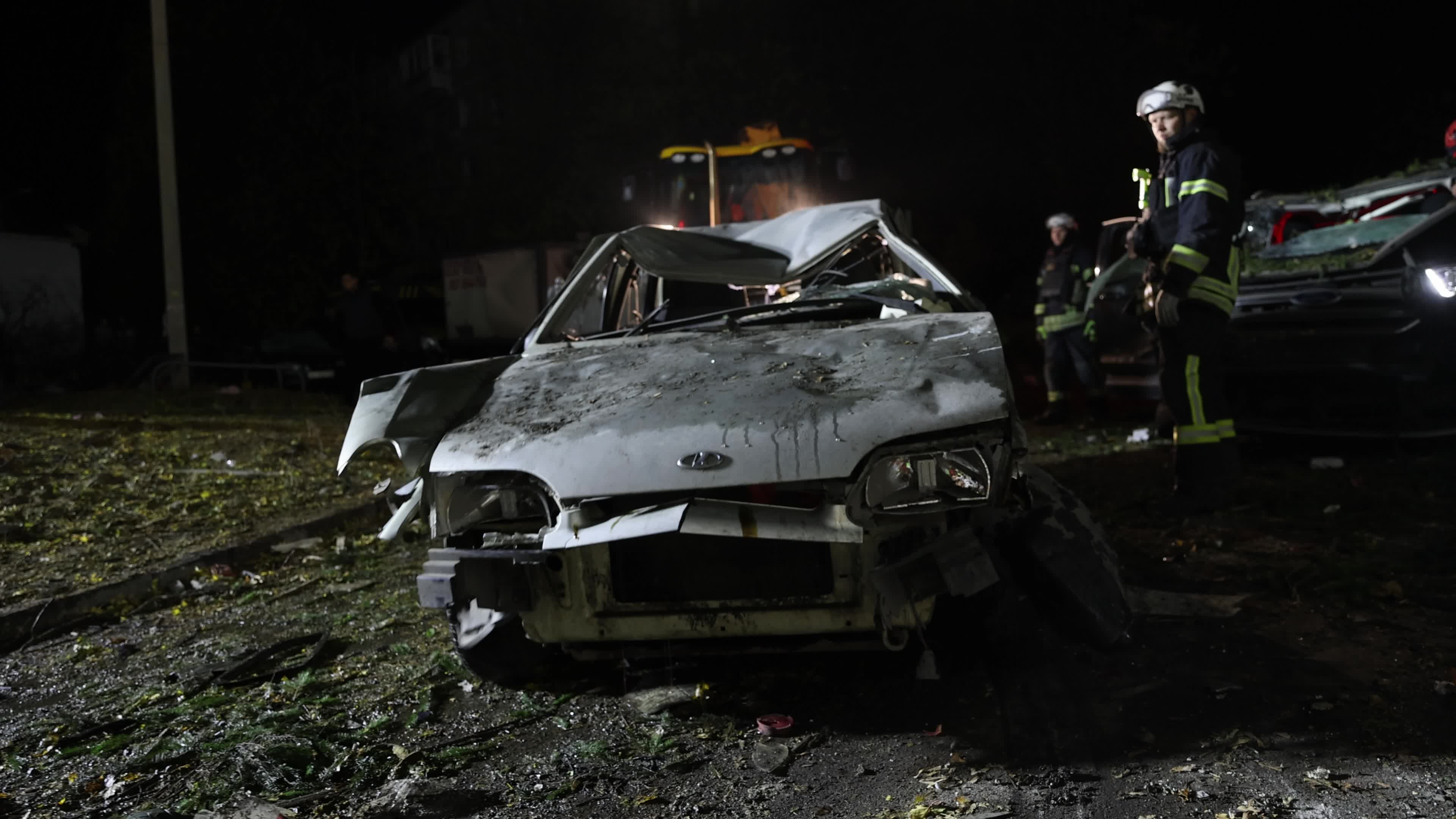 Russian Airstrike in Kharkiv, Ukraine