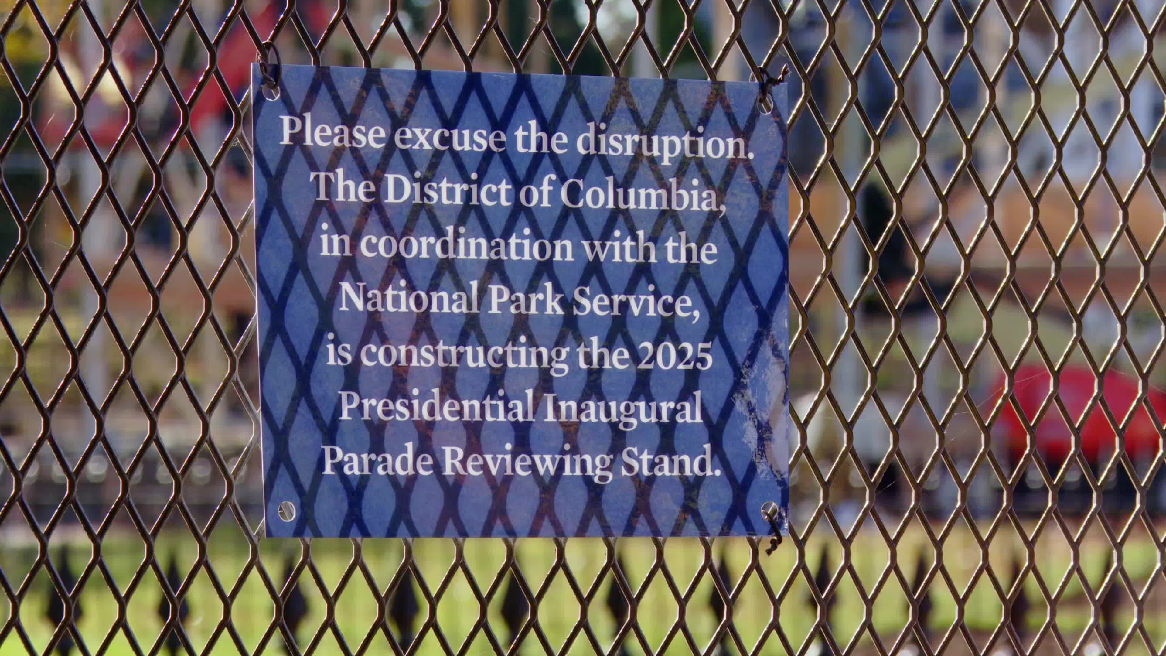 Barriers built around White House ahead of elections 