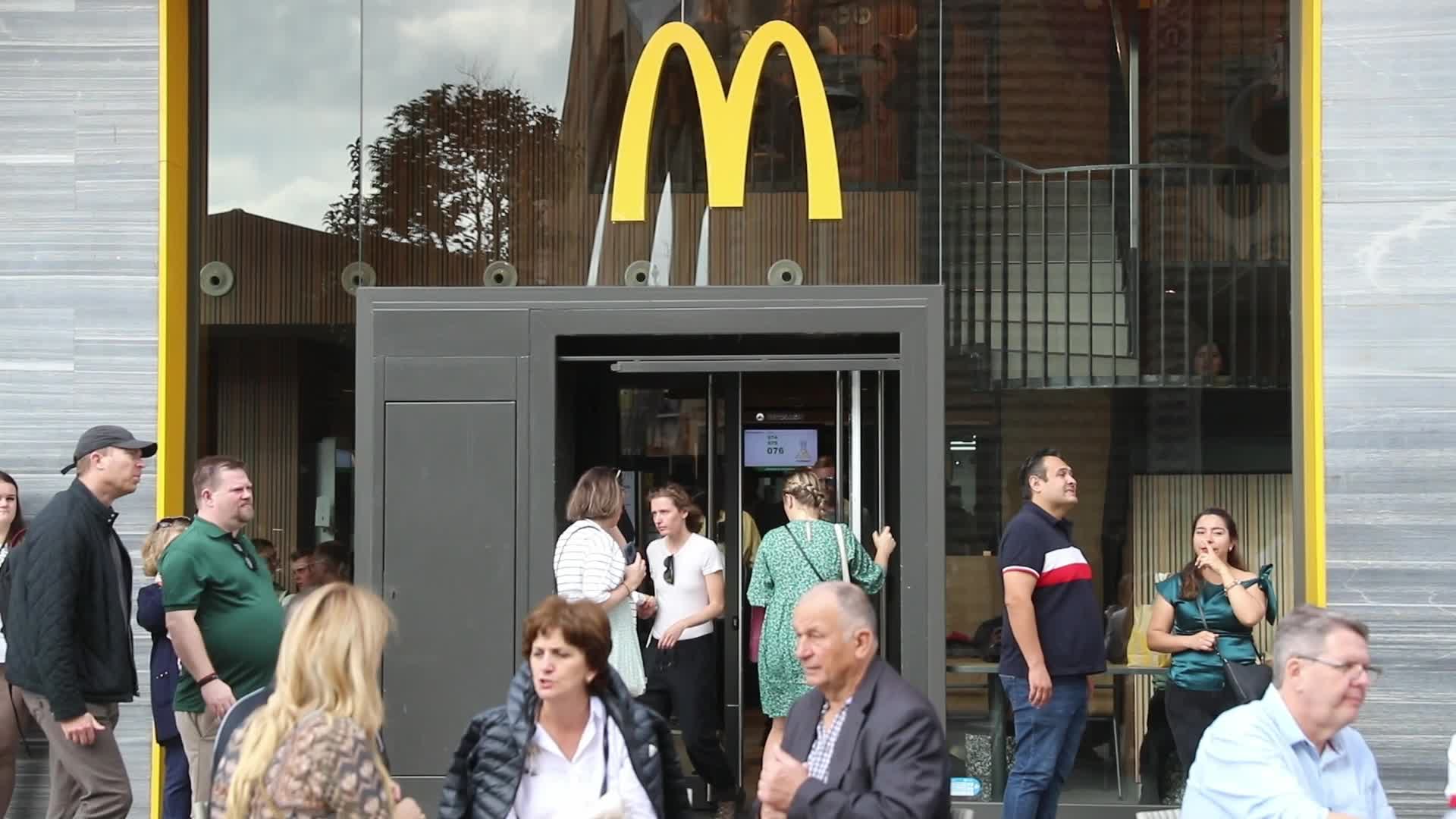 McDonalds restaurant in the downtown of Barcelona