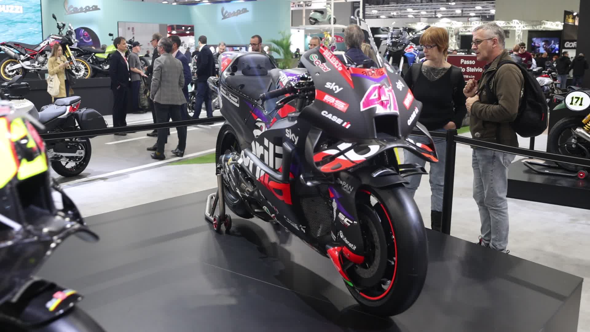 The inauguration of the 110th edition of EICMA Milan Motorcycle Show at Rho Fiera Milano In Milan