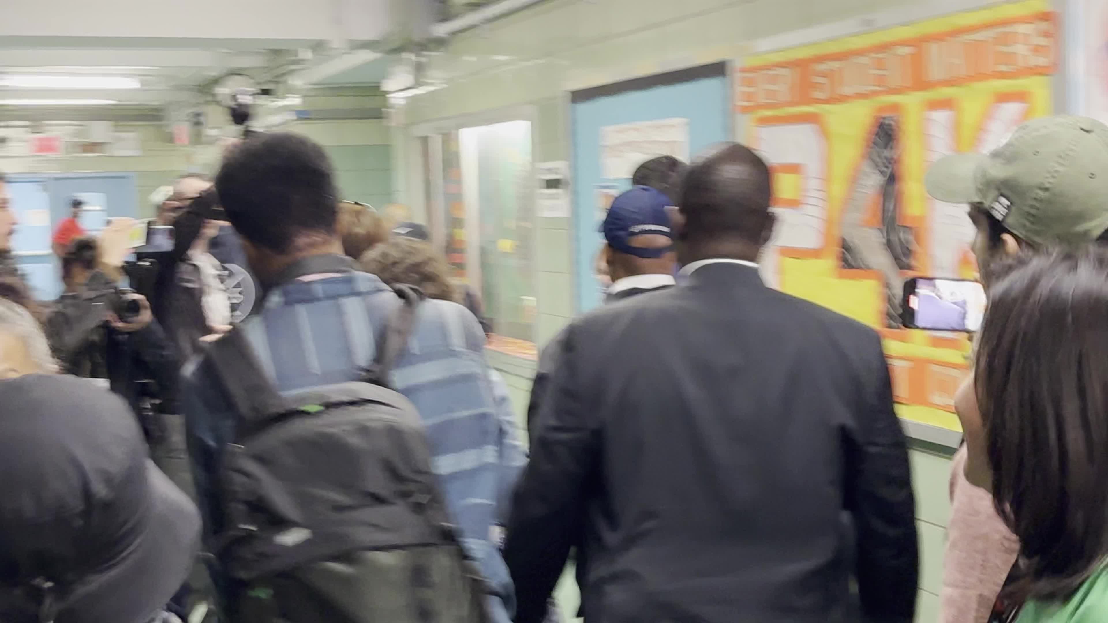 NYC Mayor Eric Adams Votes in 2024 Presidential Election