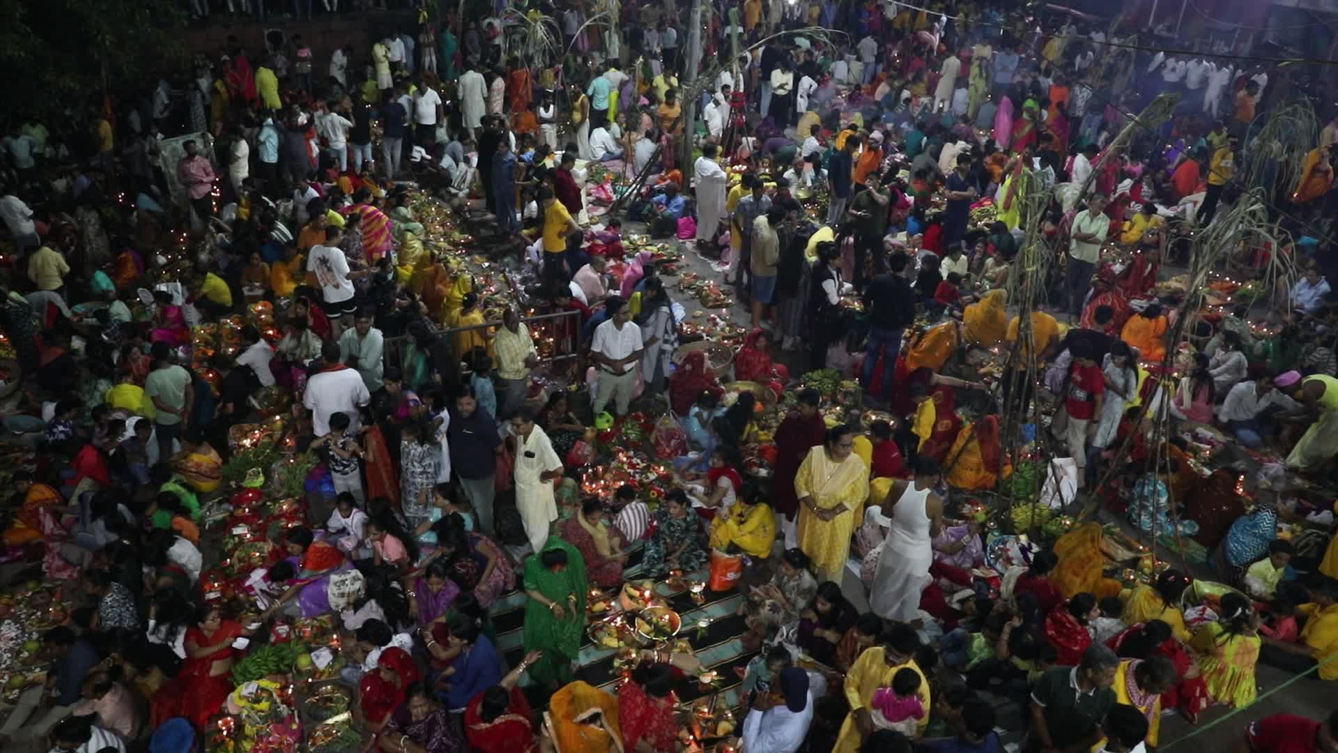 Last Day of Chhath Puja Festival In Kolkata, India
