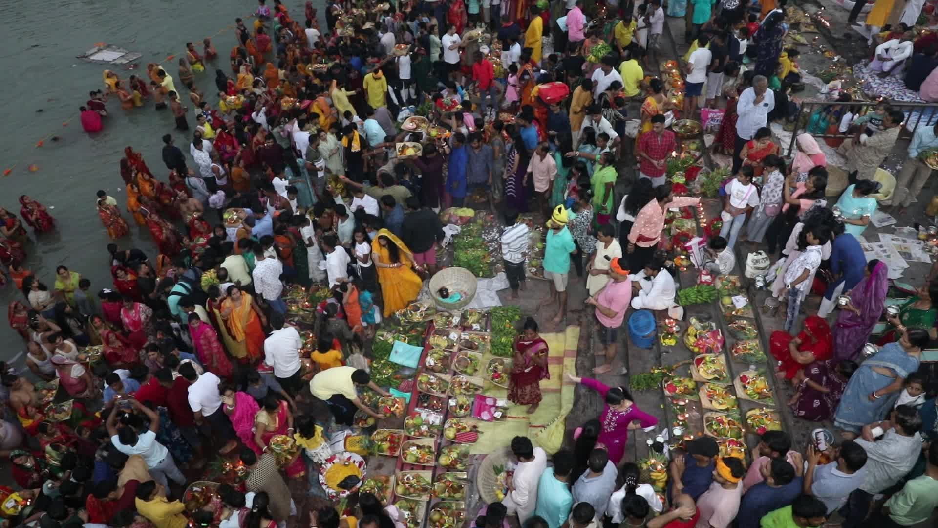 Last Day of Chhath Puja Festival In Kolkata, India