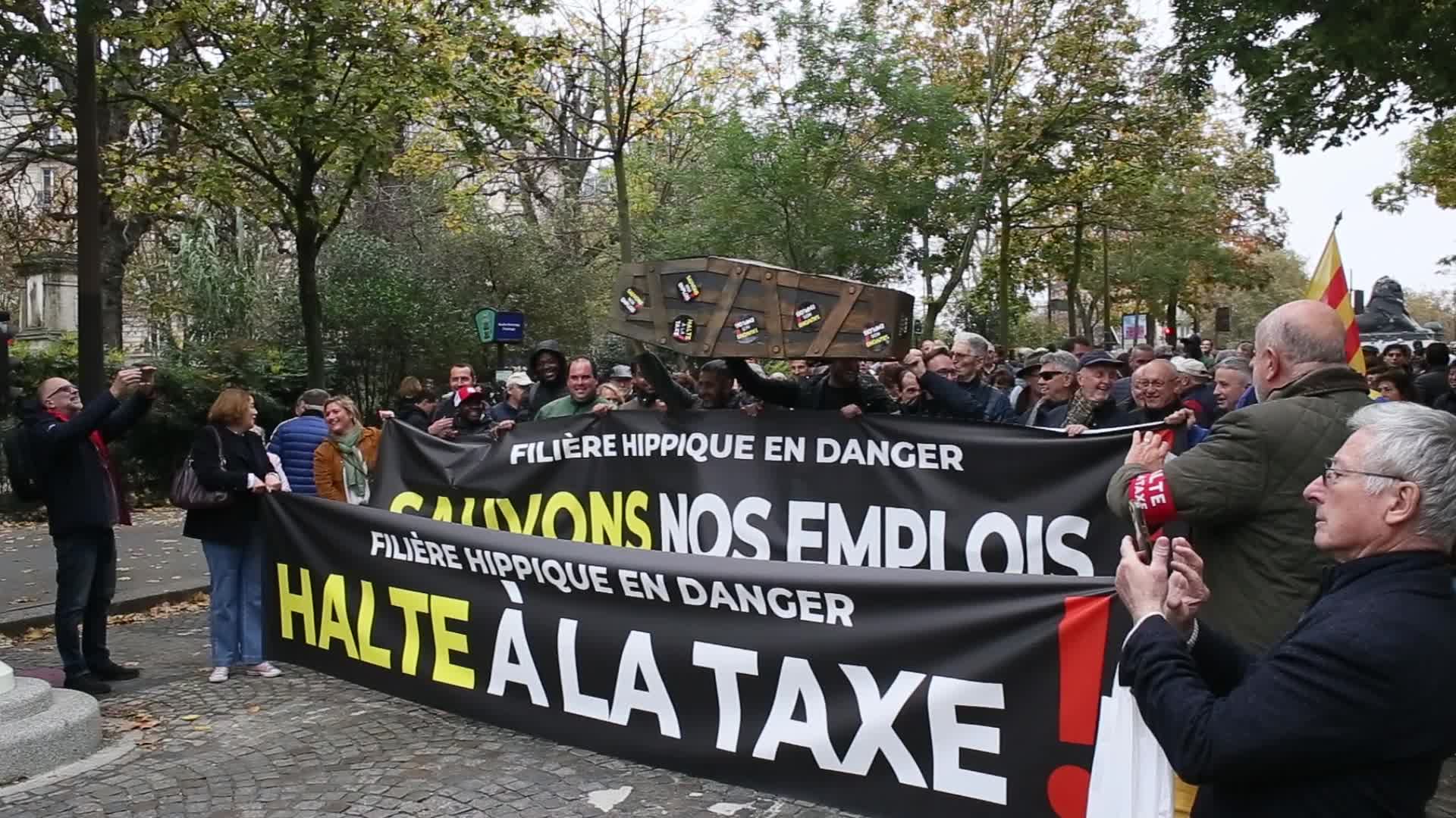 Protesters Rally in Paris Against Betting Tax Hike Impacting Horse Racing