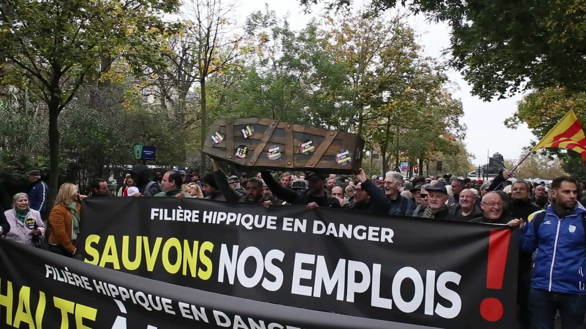 Protesters Rally in Paris Against Betting Tax Hike Impacting Horse Racing
