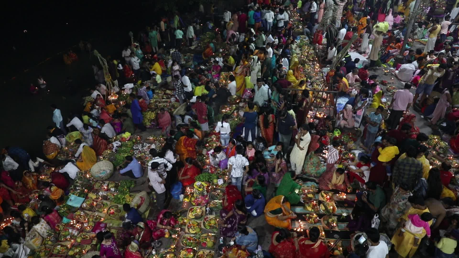 Last Day of Chhath Puja Festival In Kolkata, India