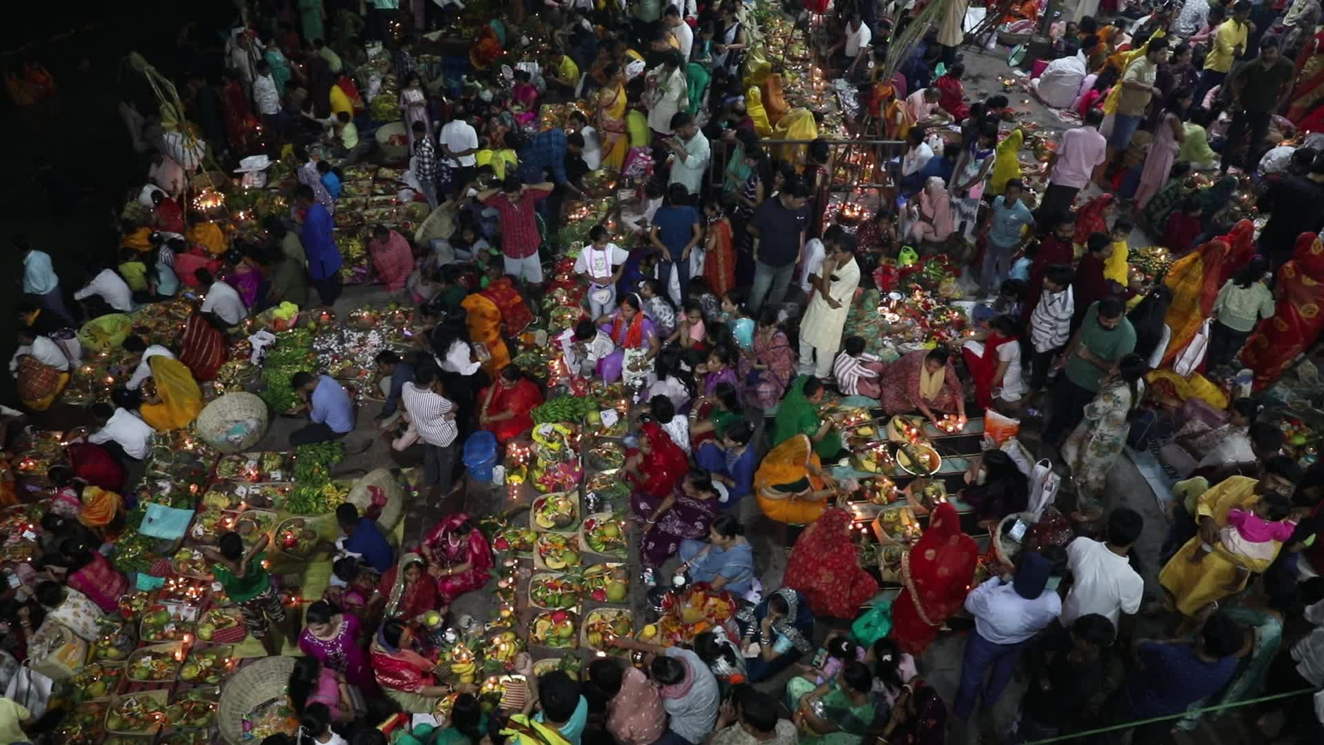 Last Day of Chhath Puja Festival In Kolkata, India