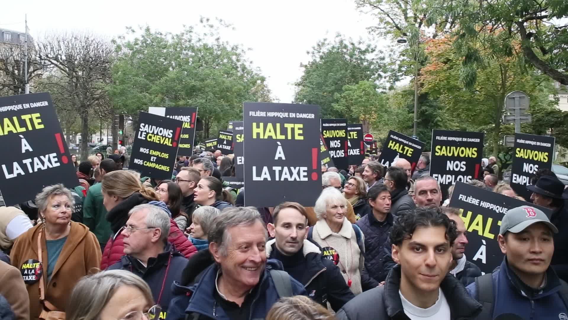 Protesters Rally in Paris Against Betting Tax Hike Impacting Horse Racing
