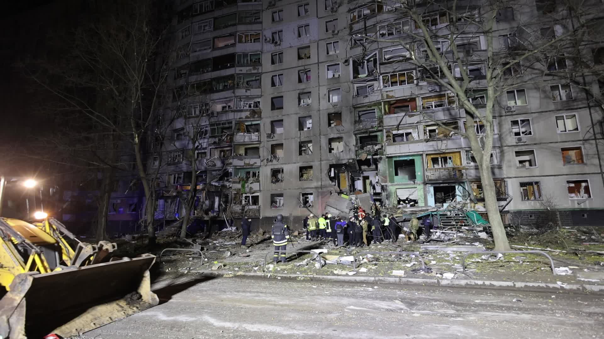 Russian airstrike in Kharkiv, Ukraine