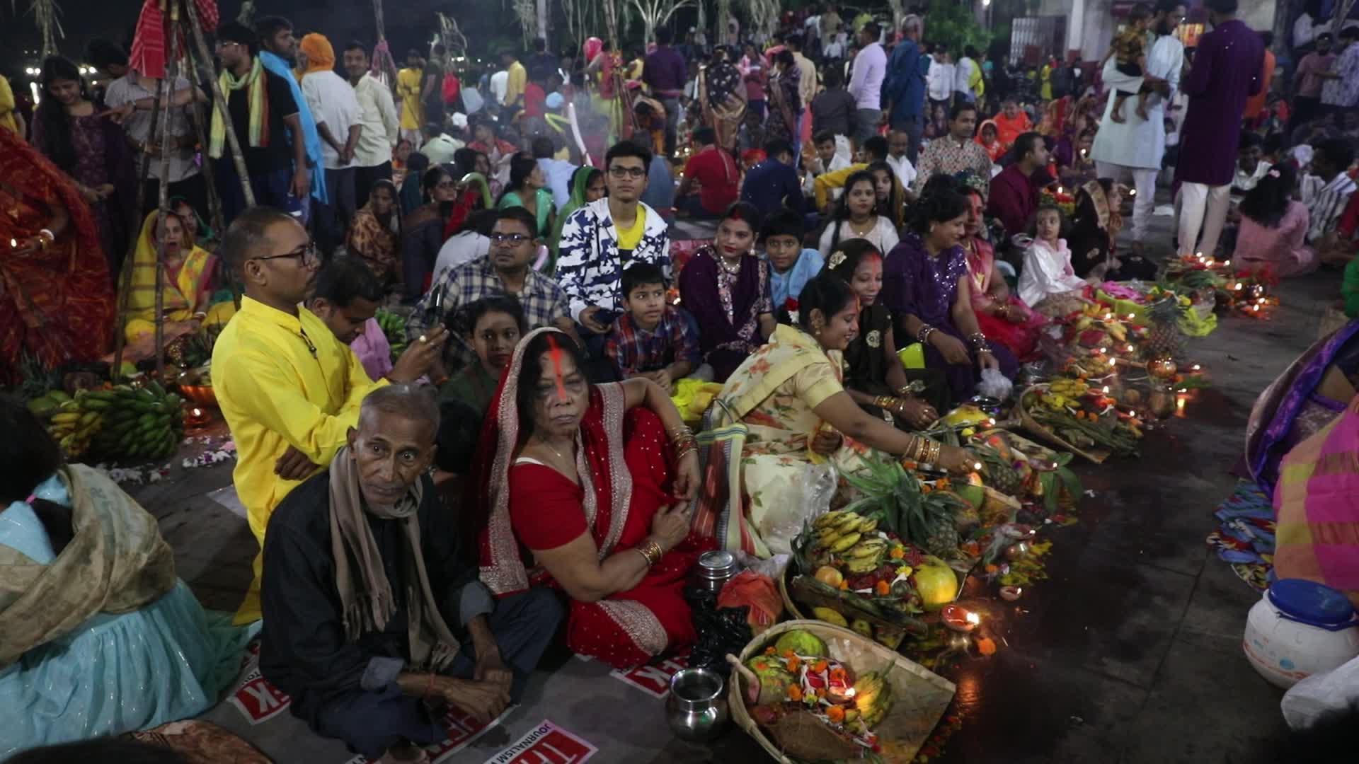 Last Day of Chhath Puja Festival In Kolkata, India