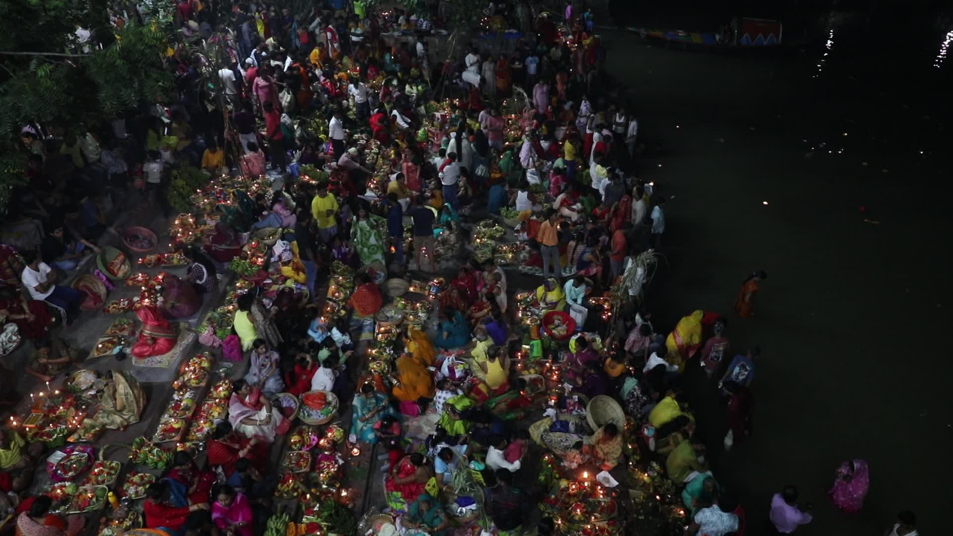 Last Day of Chhath Puja Festival In Kolkata, India