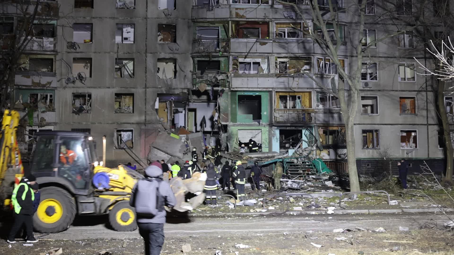 Russian airstrike in Kharkiv, Ukraine