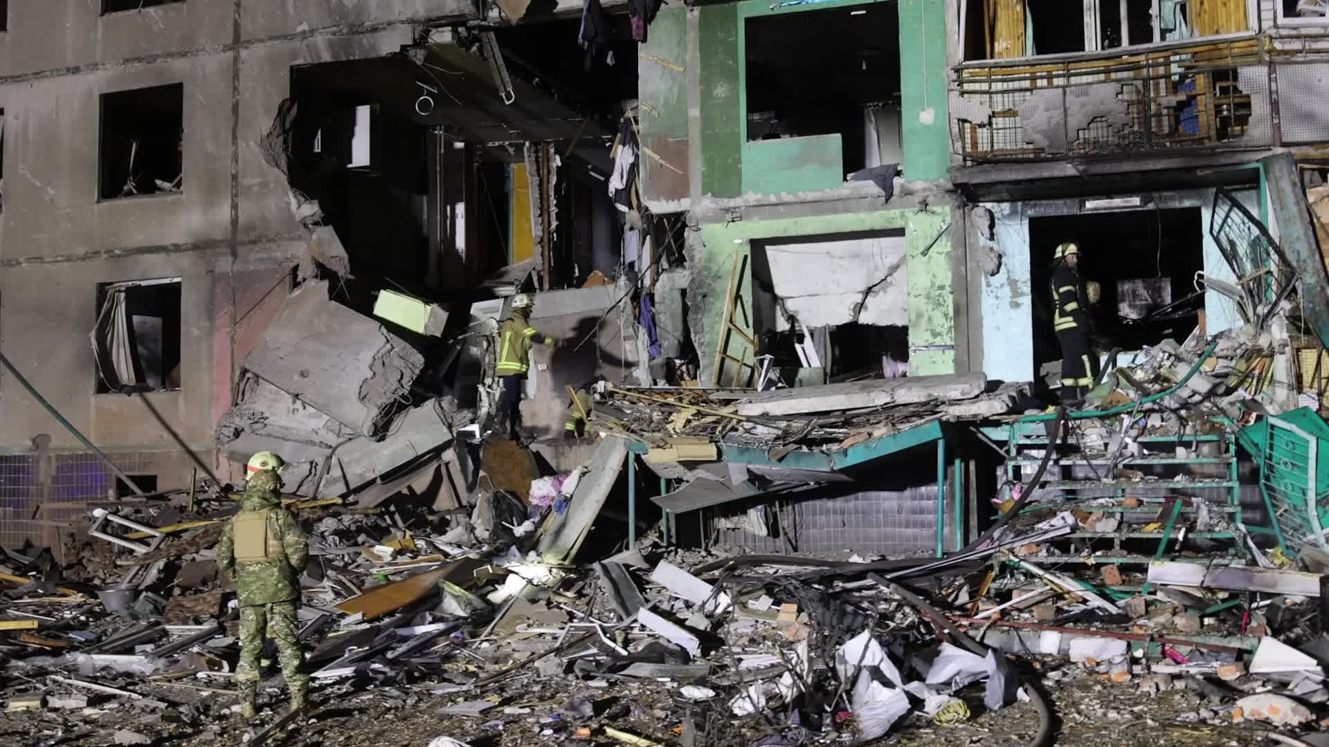 Russian airstrike in Kharkiv, Ukraine