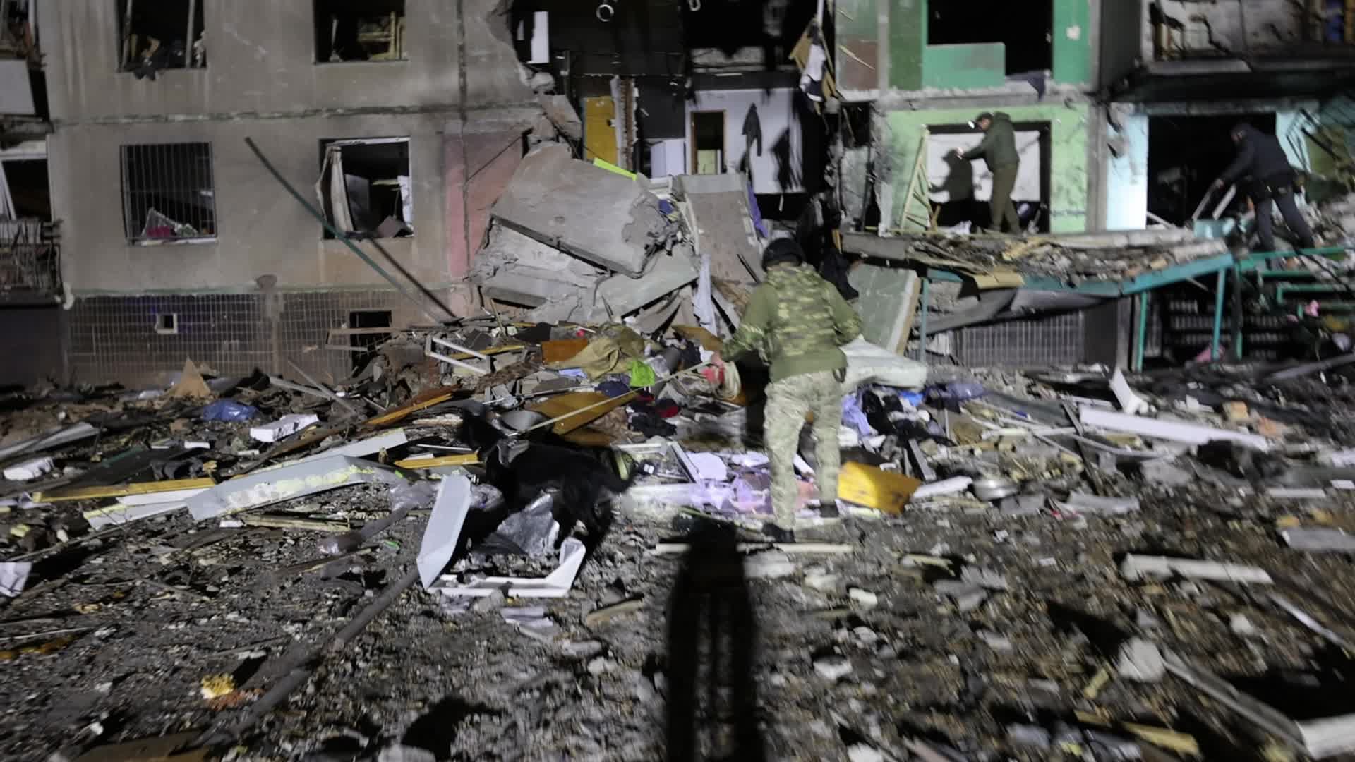 Russian airstrike in Kharkiv, Ukraine