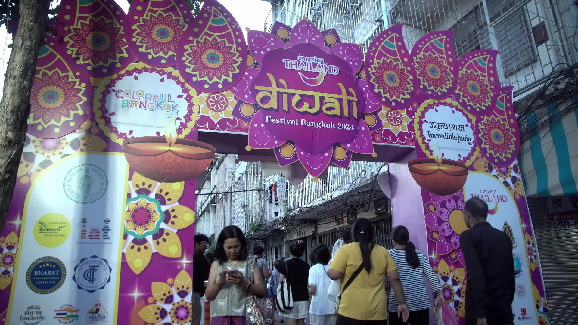 Diwali festival in thailand.